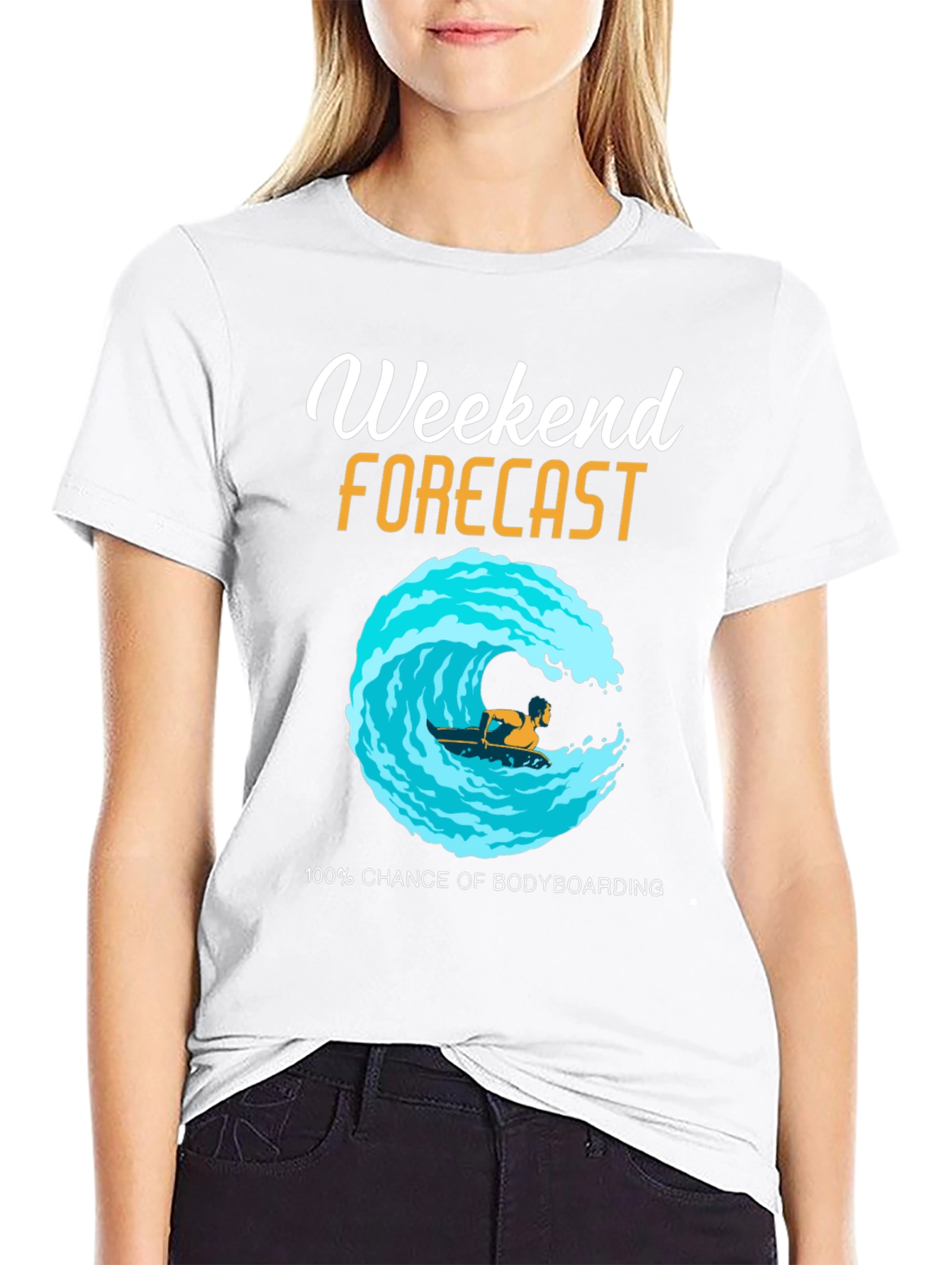 Weekend Bodyboarding Forecast T-Shirt