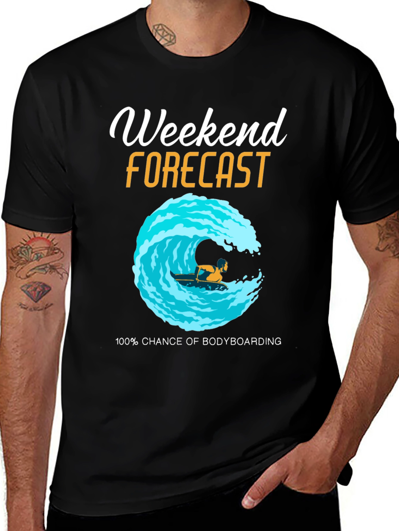 Weekend Bodyboarding Forecast T-Shirt