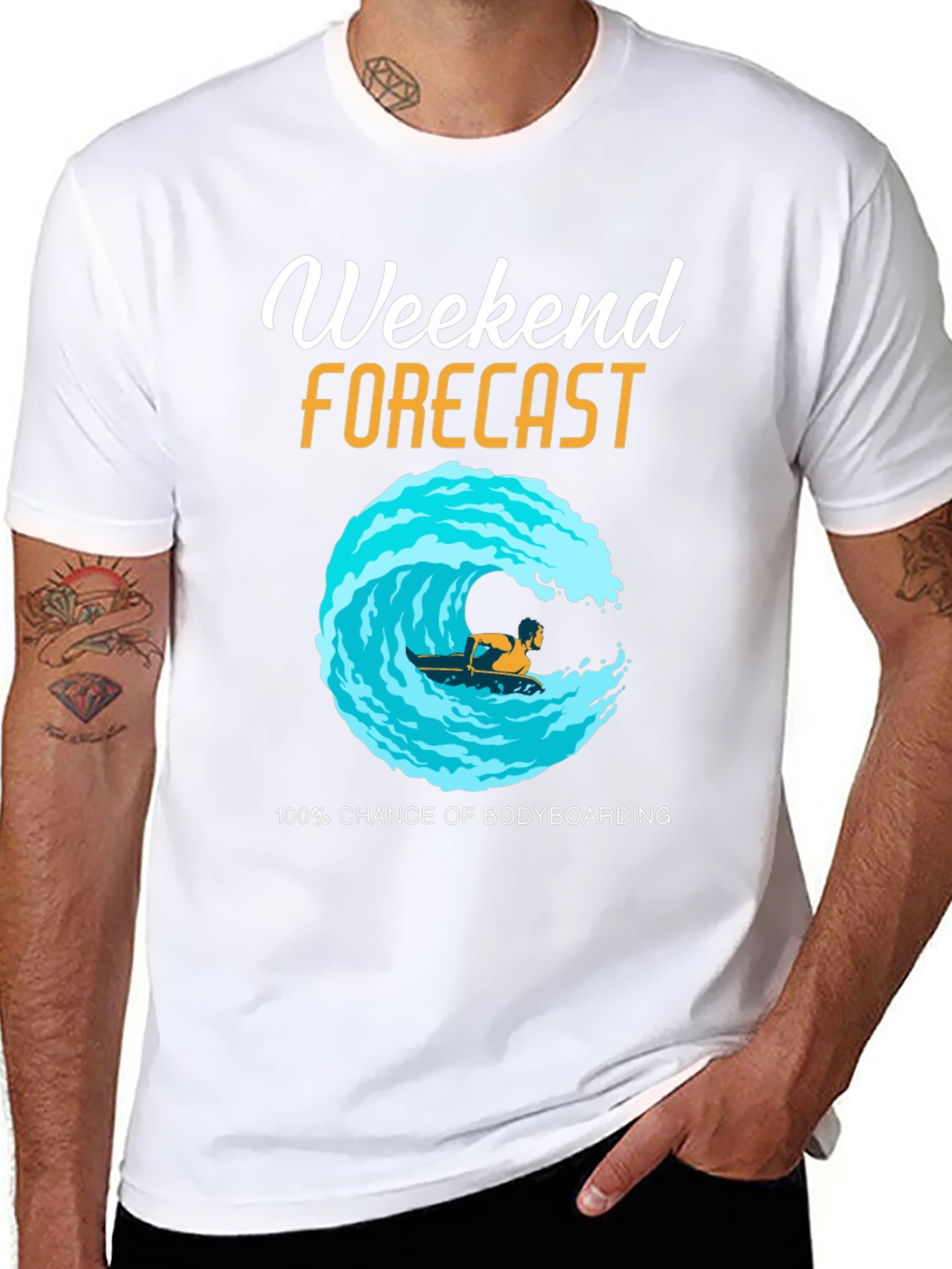 Weekend Bodyboarding Forecast T-Shirt