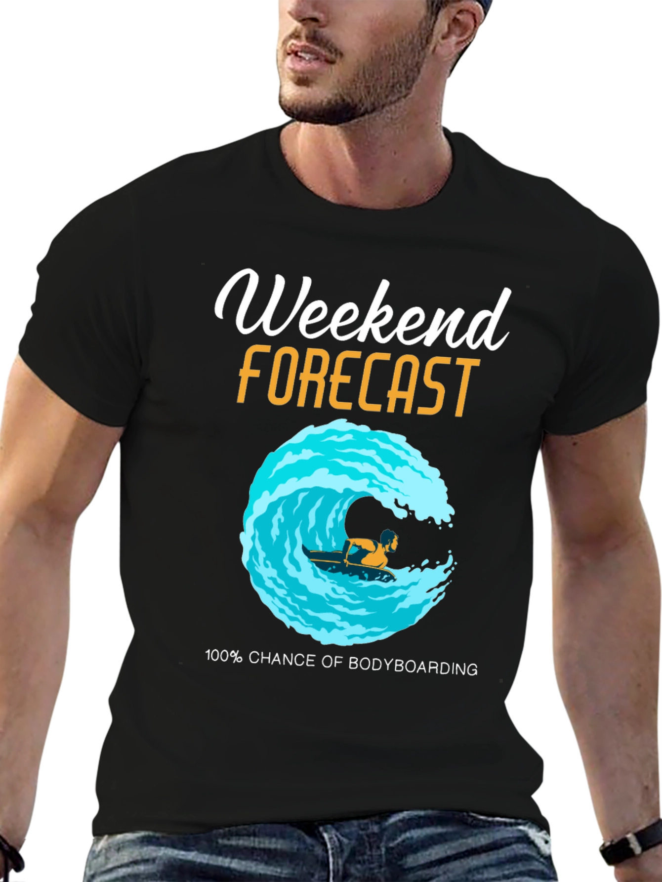Weekend Bodyboarding Forecast T-Shirt