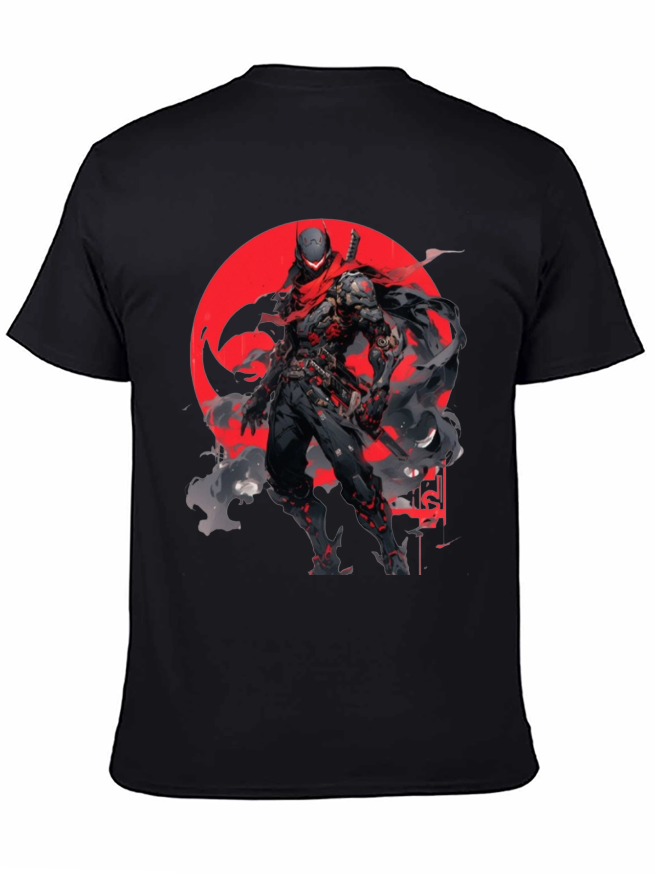 Cyber Ninja Black T-Shirt - Unique Graphic Tee