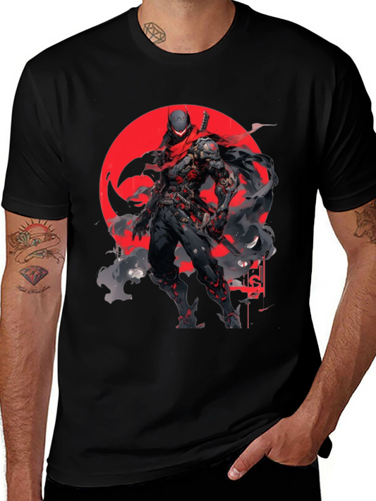 Cyber Ninja Black T-Shirt - Unique Graphic Tee