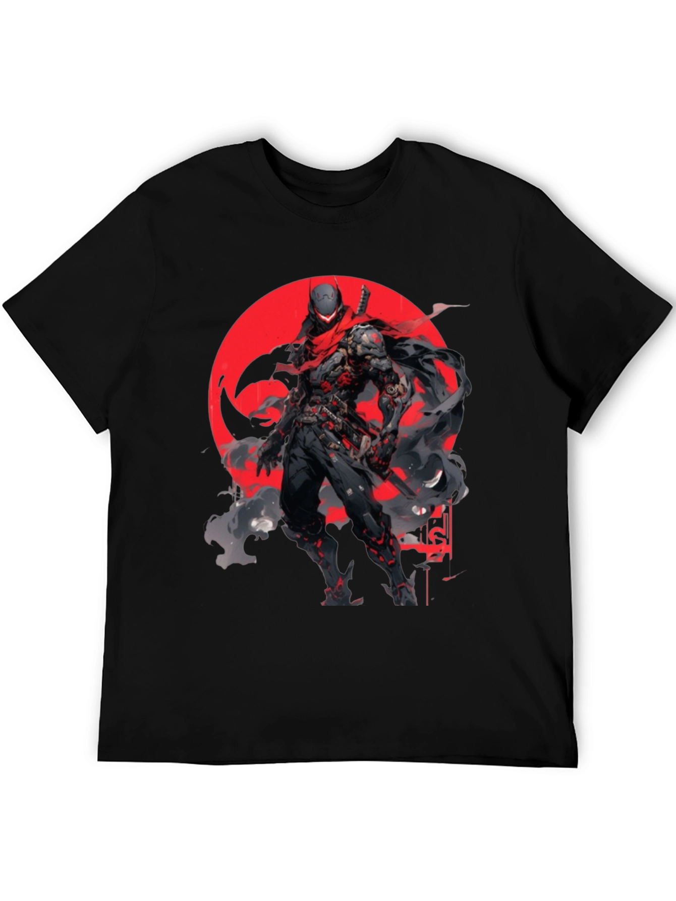 Cyber Ninja Black T-Shirt - Unique Graphic Tee