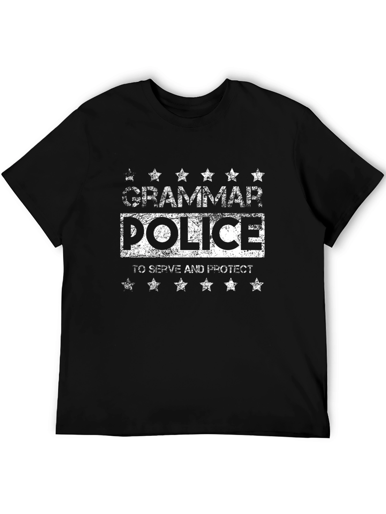 Grammar Police T-Shirt - Serve and Protect