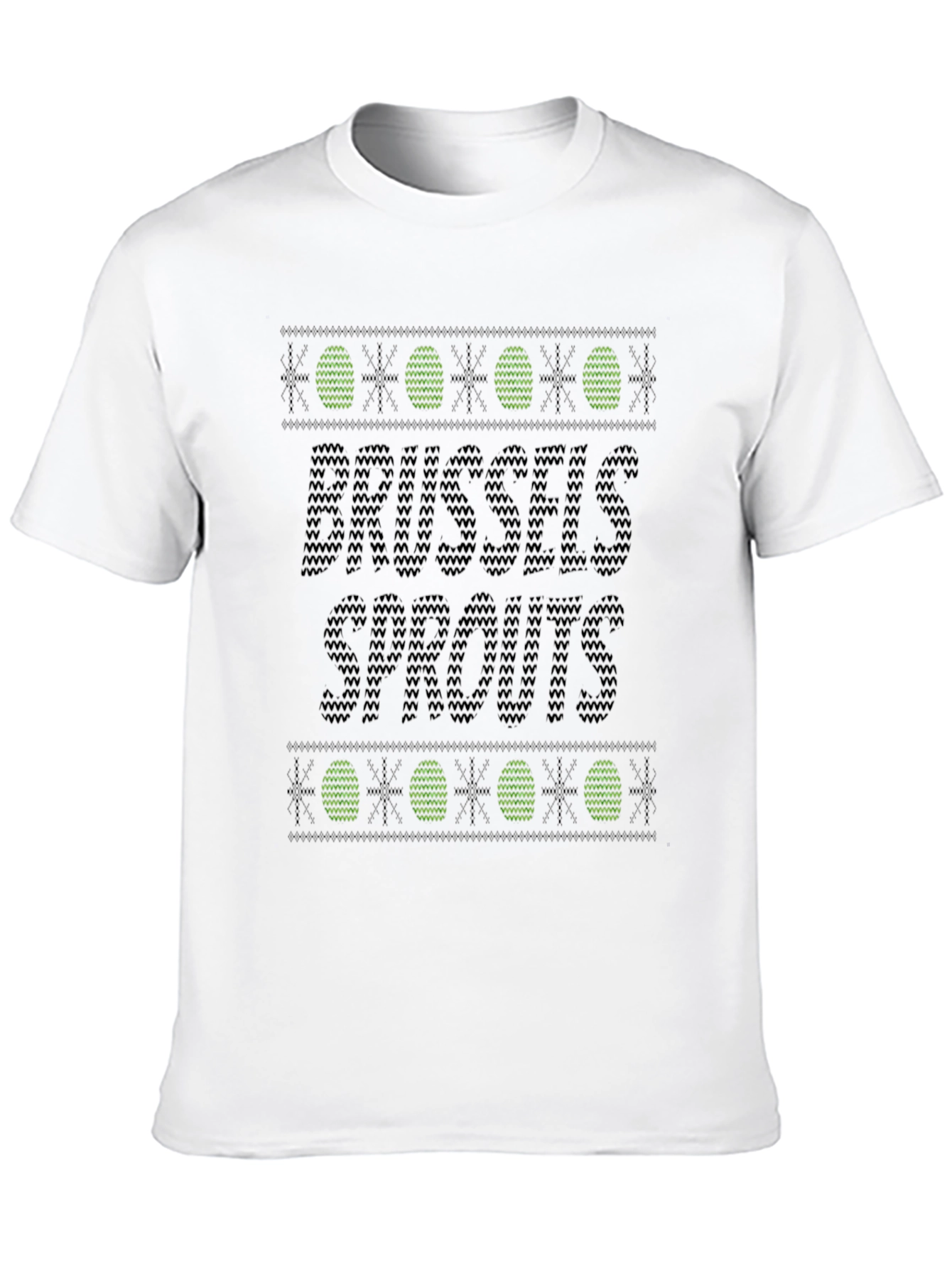 Brussels Sprouts Ugly Christmas Sweater T-Shirt