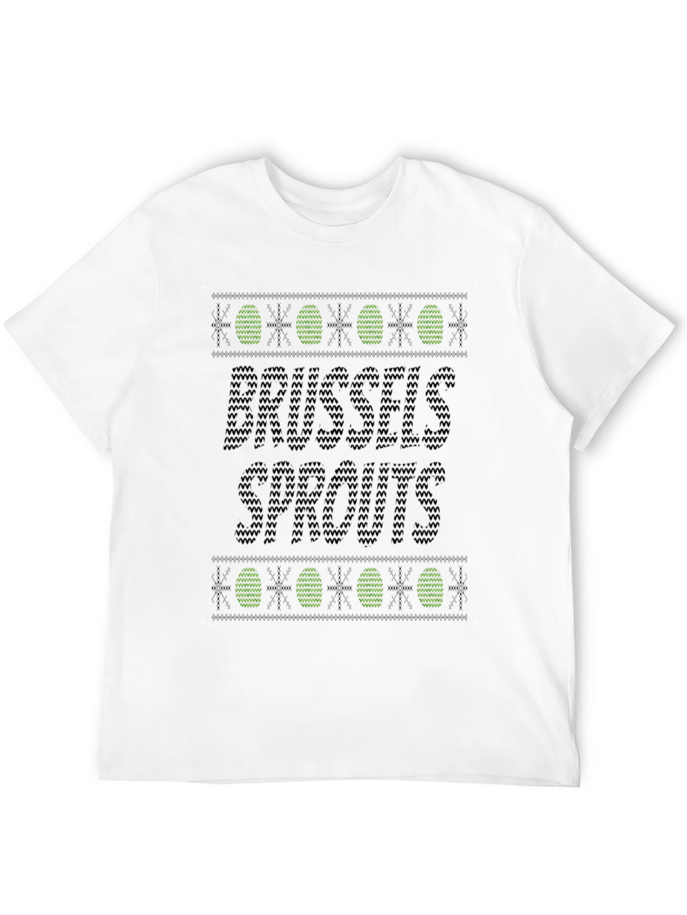 Brussels Sprouts Ugly Christmas Sweater T-Shirt