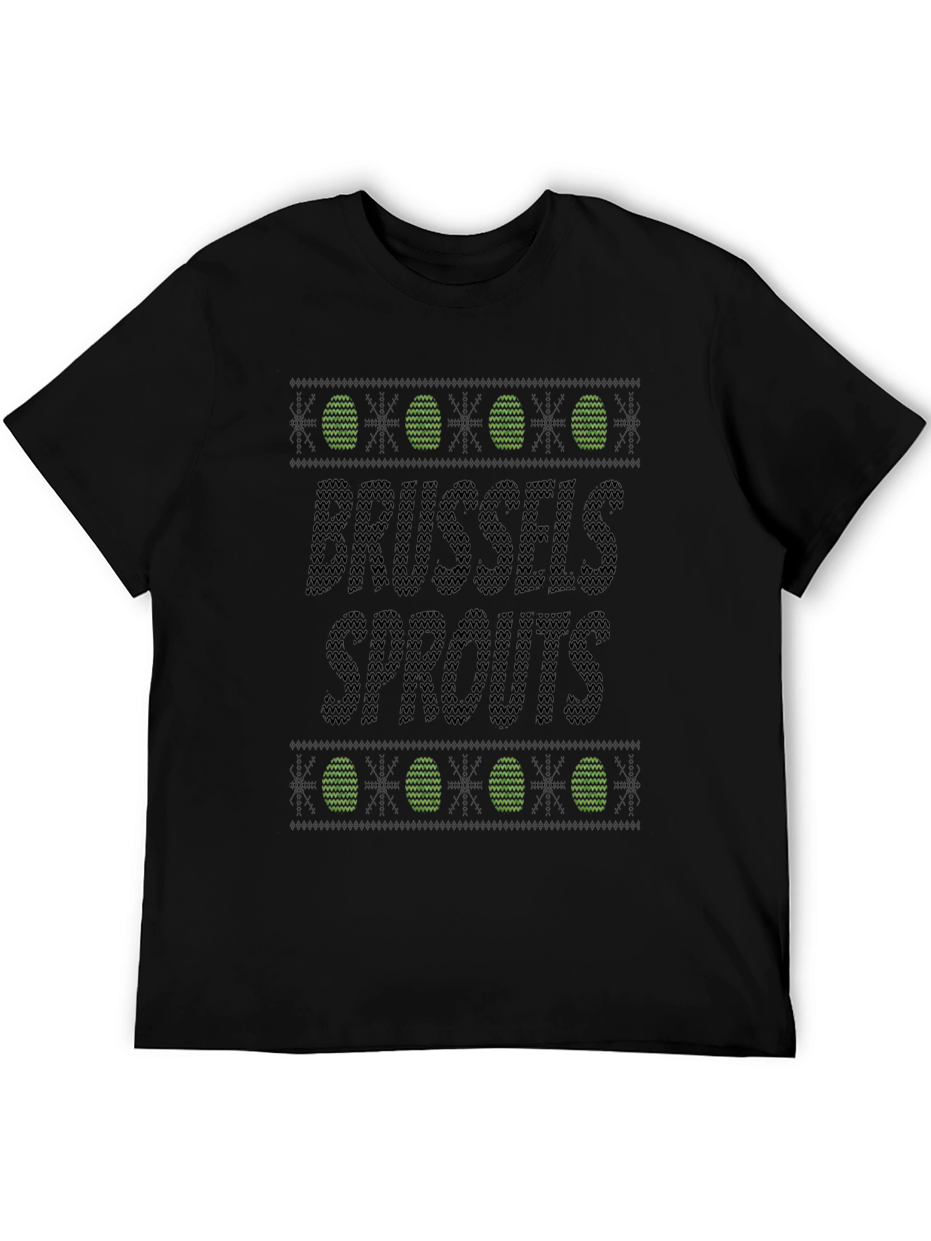 Brussels Sprouts Ugly Christmas Sweater T-Shirt