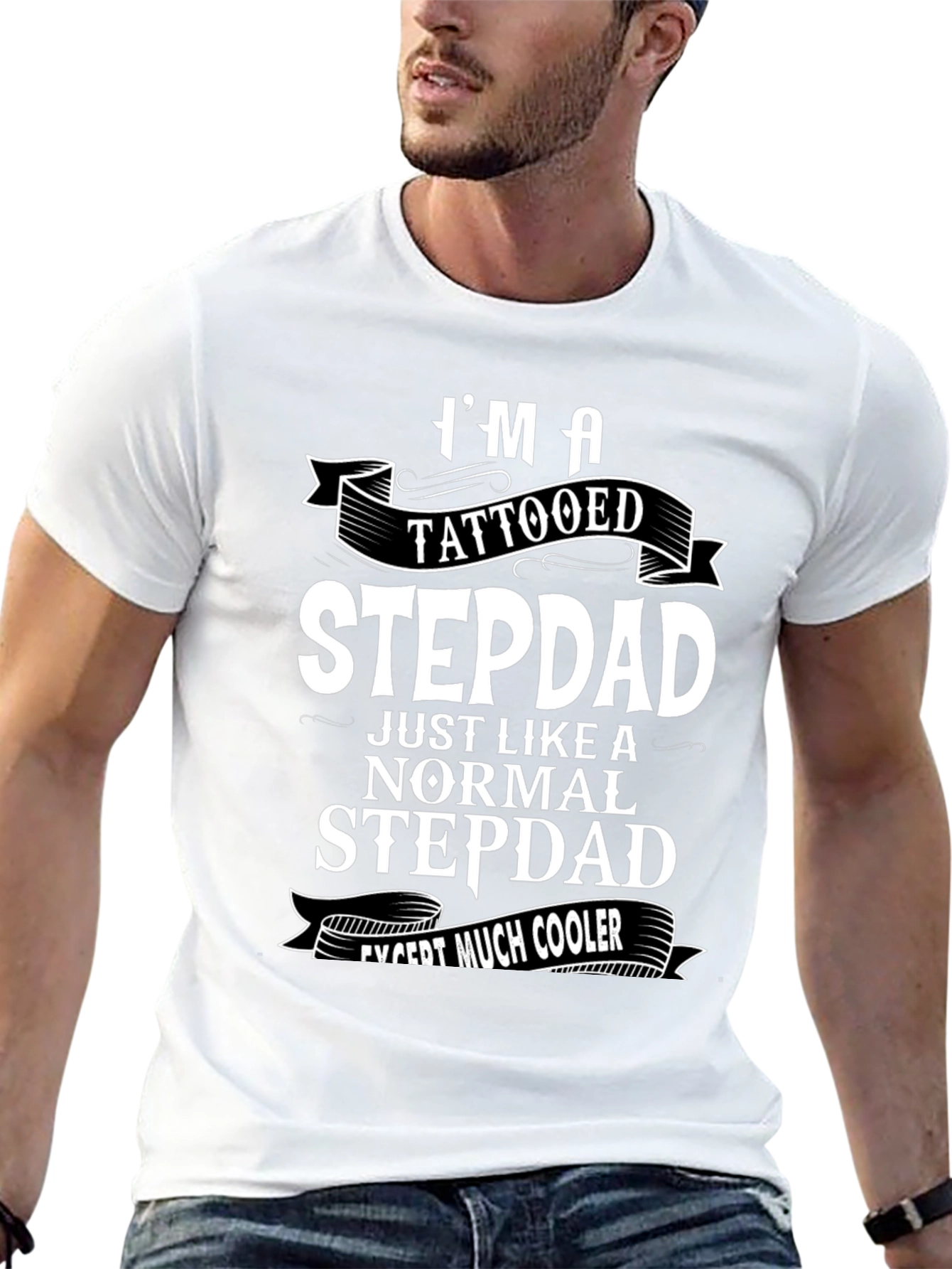 Tattooed Stepdad T-Shirt - Cool Graphic Tee