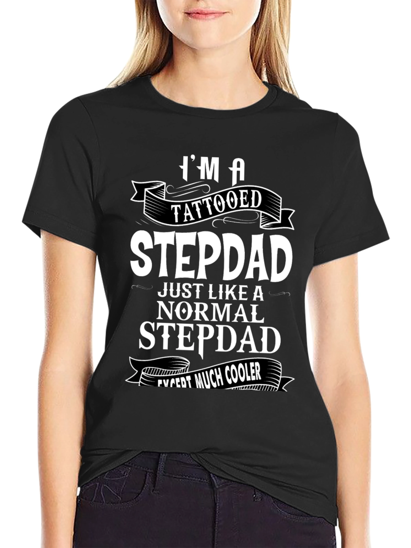 Tattooed Stepdad T-Shirt - Cool Graphic Tee
