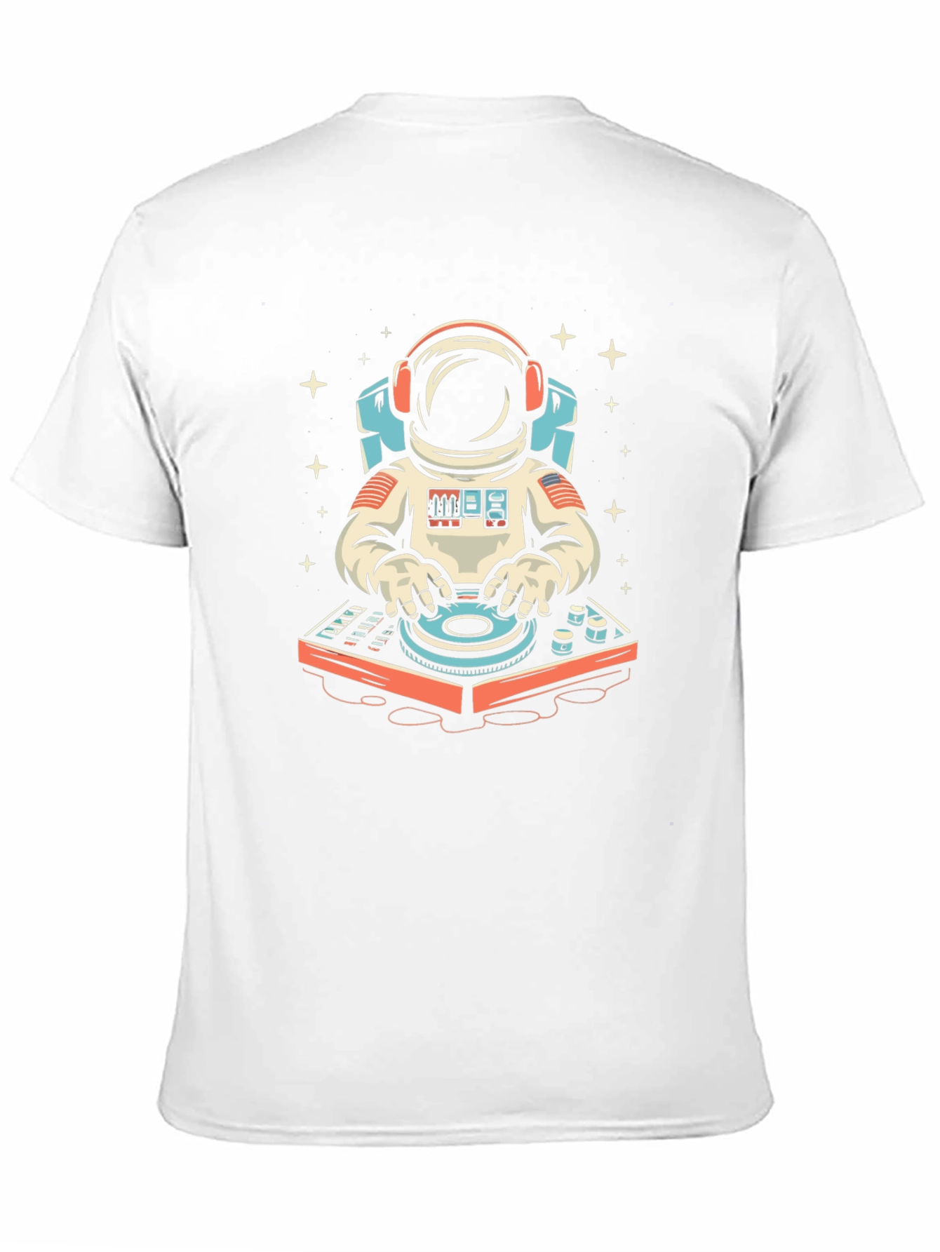 Astronaut DJ Graphic Tee - Space Music Lover T-Shirt