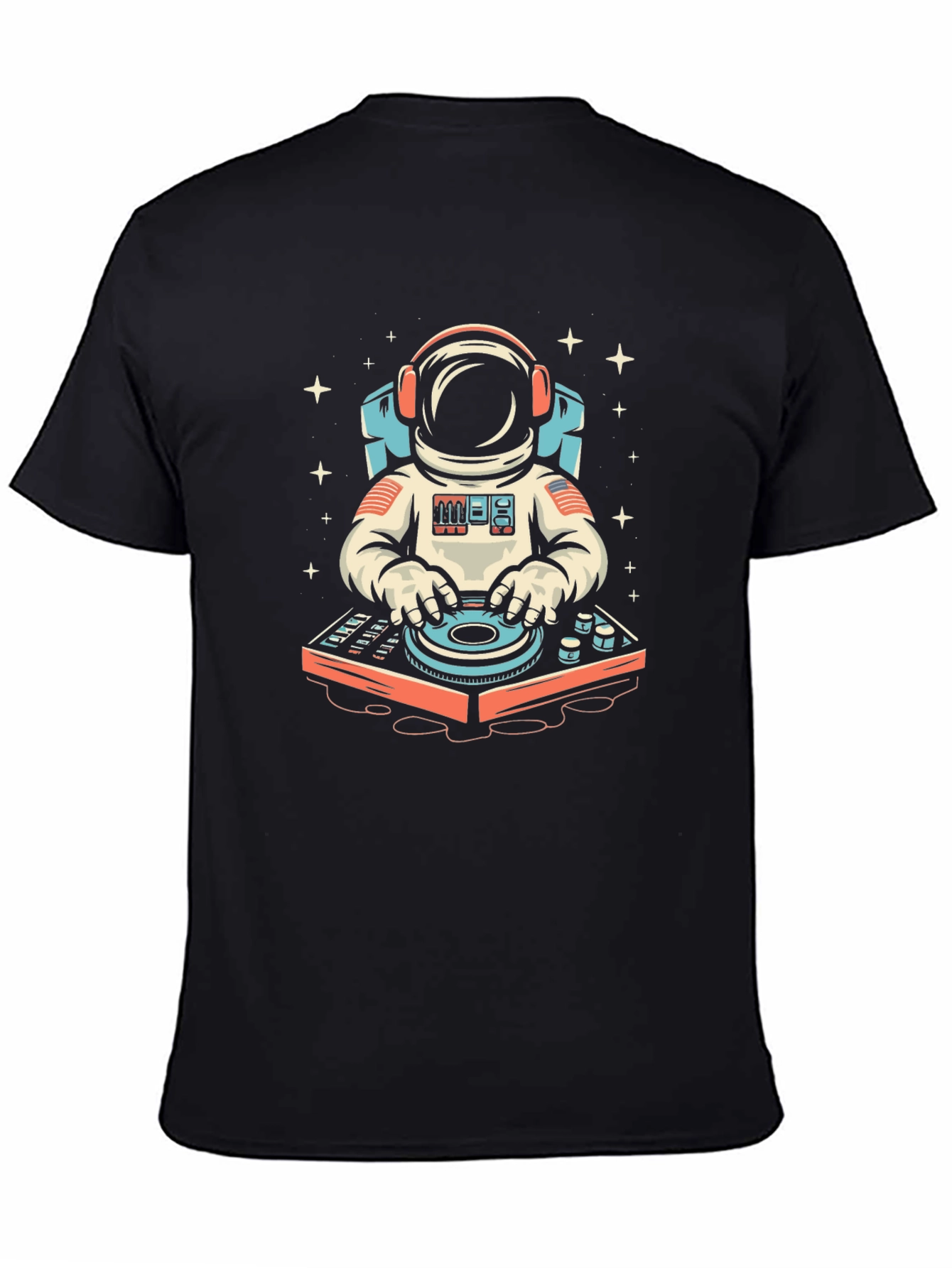 Astronaut DJ Graphic Tee - Space Music Lover T-Shirt