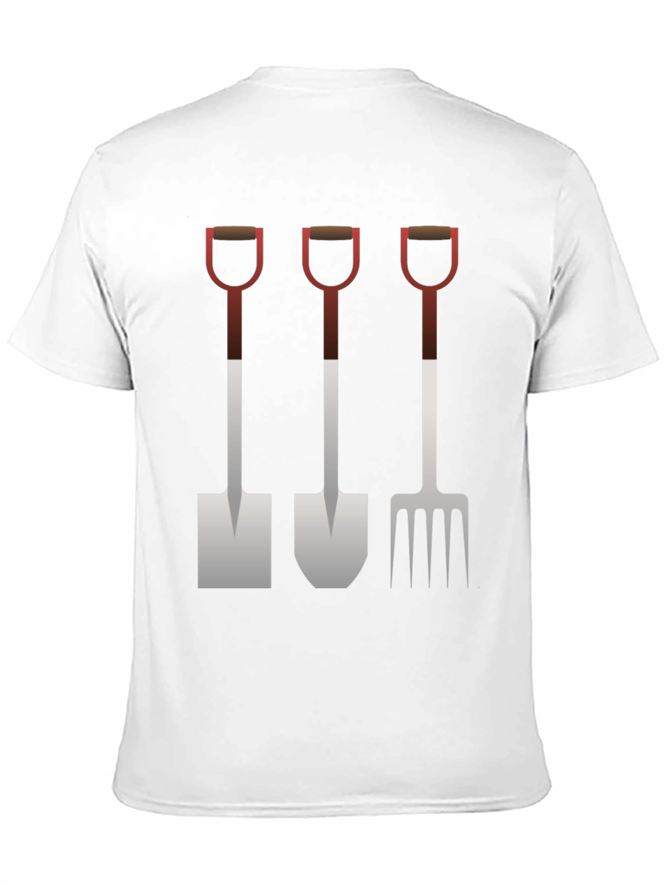 Gardening Tool Graphic Tee - Black Cotton Shirt