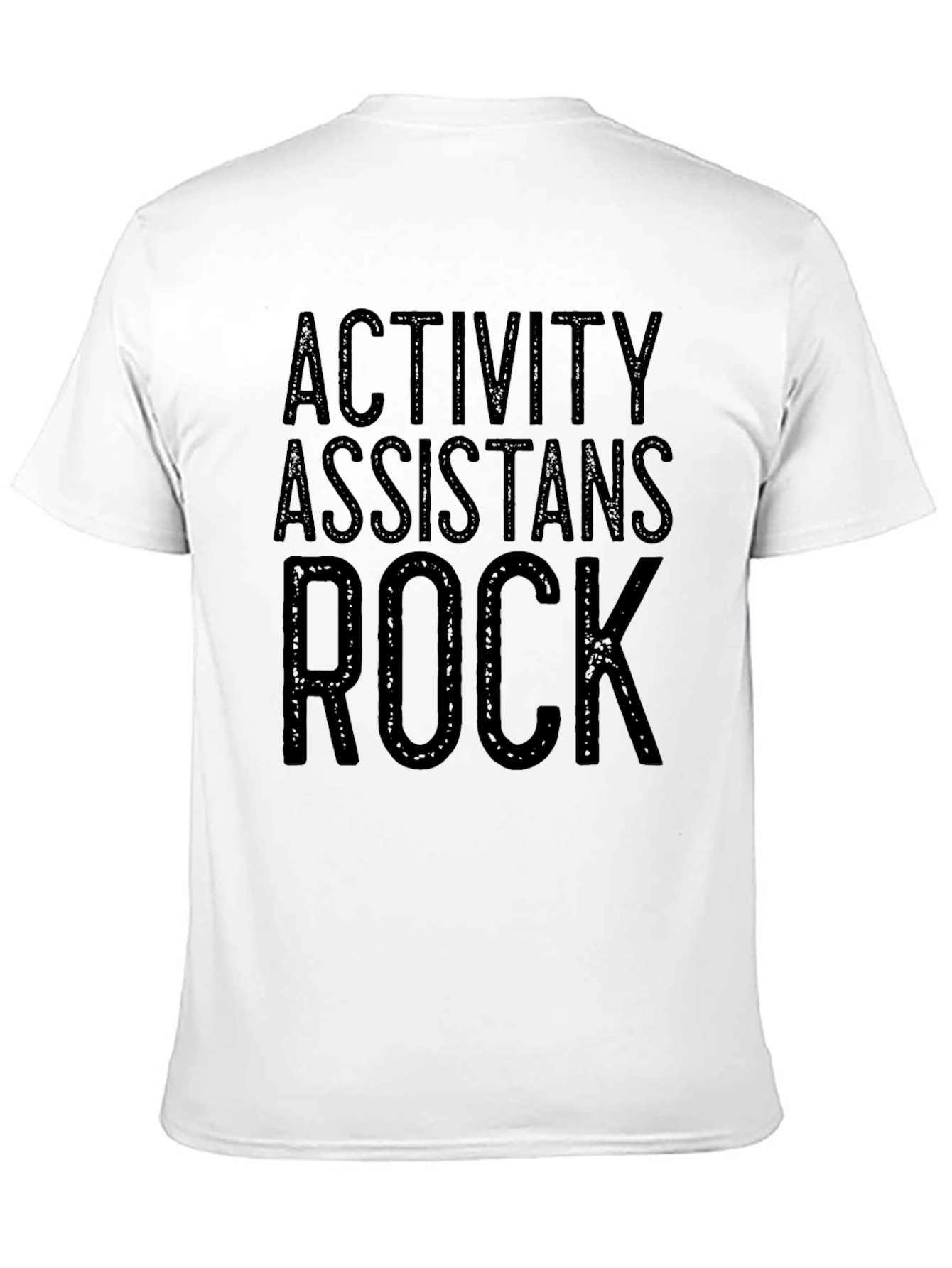 Activity Assistants Rock Black Graphic Tee Shirt