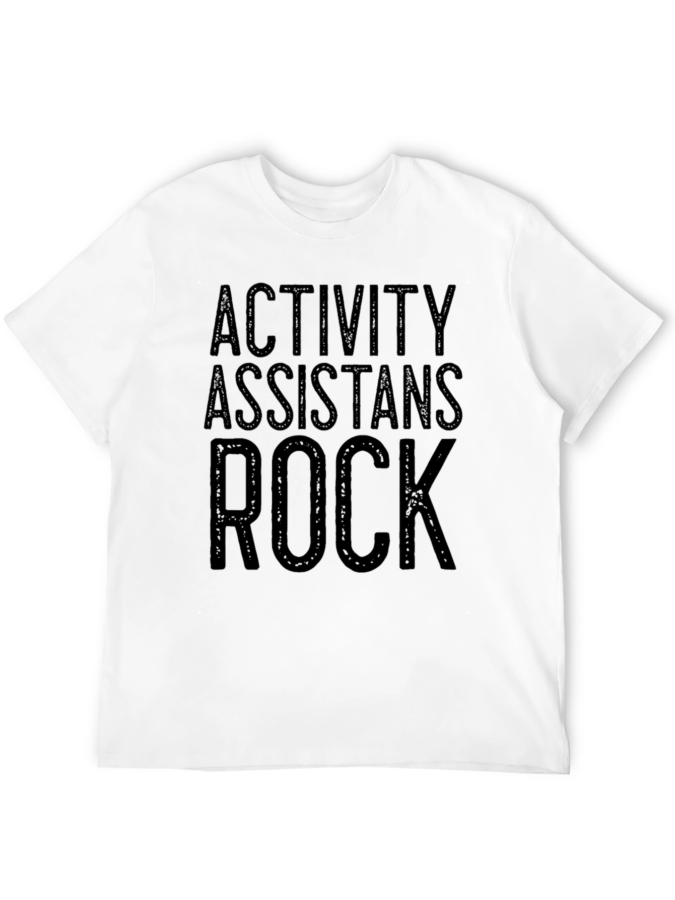 Activity Assistants Rock Black Graphic Tee Shirt