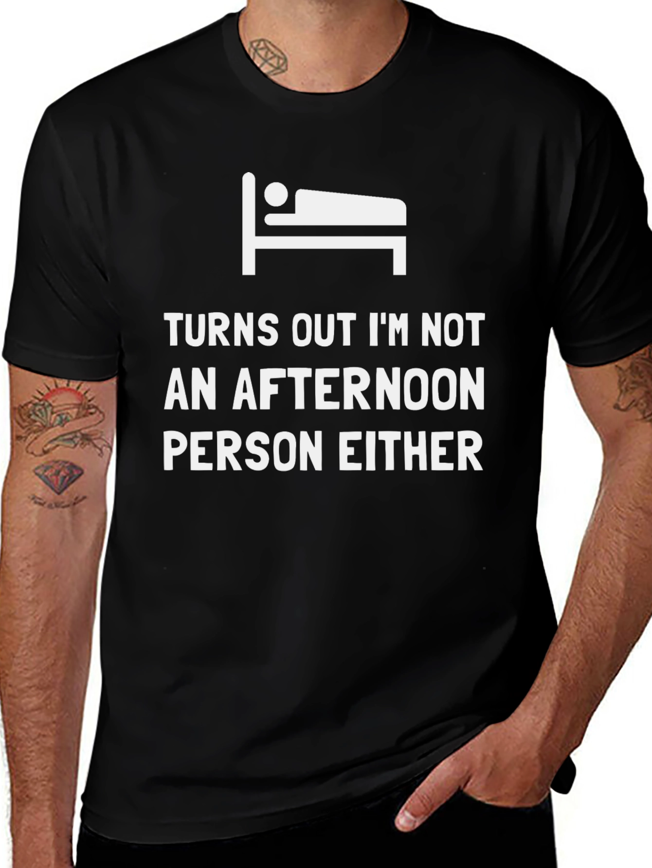 Funny Not an Afternoon Person Graphic Tee