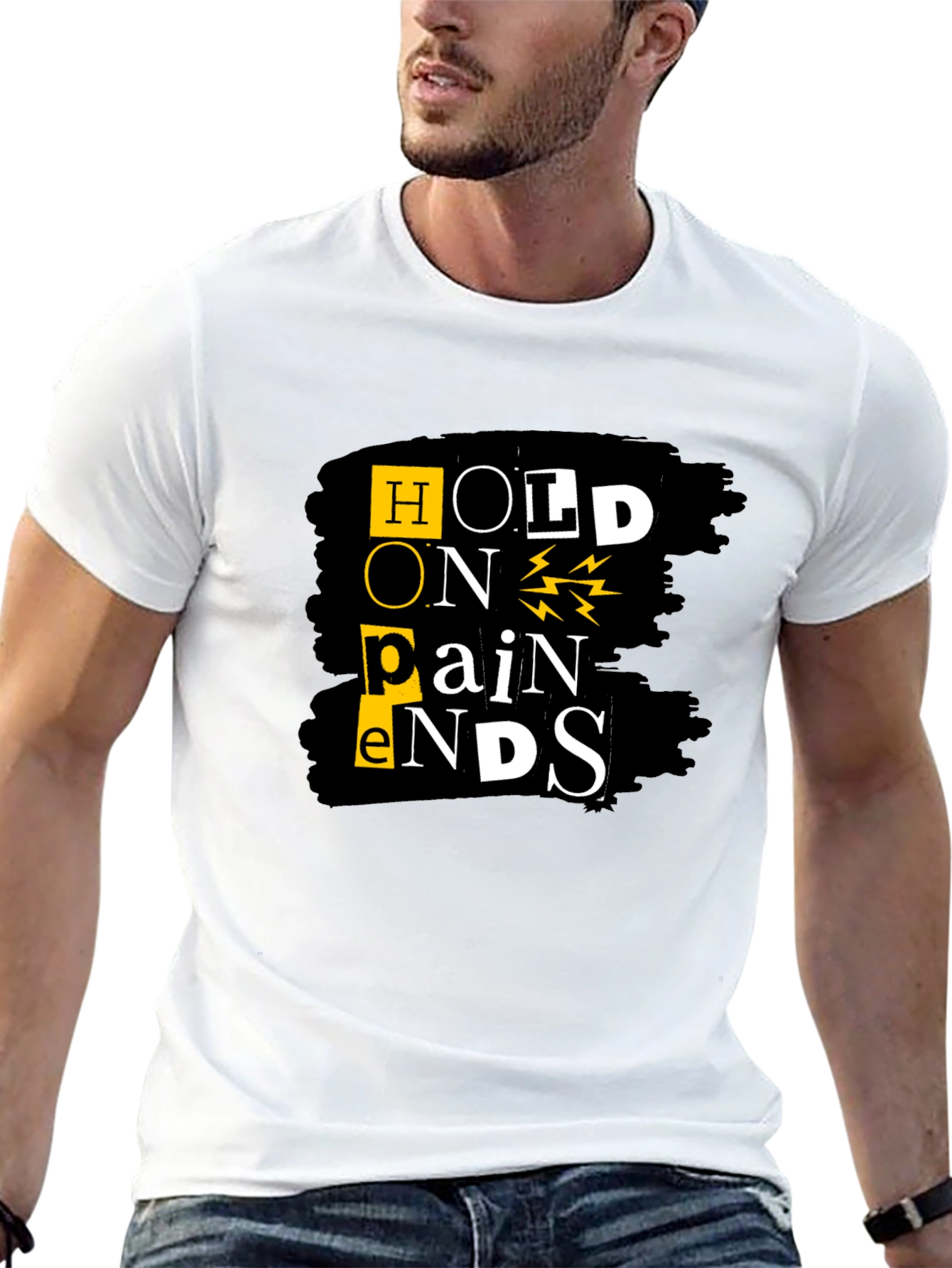 Hope Pain Ends Graphic Tee - Black