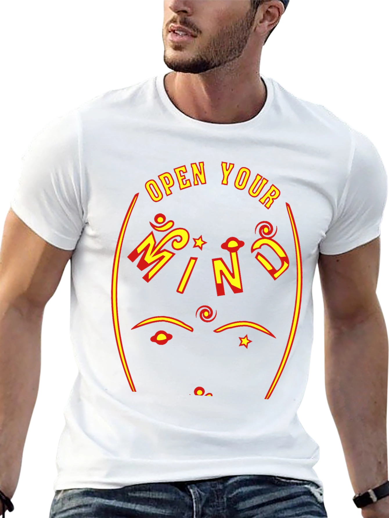 Open Your Mind Graphic Tee - Black T-Shirt