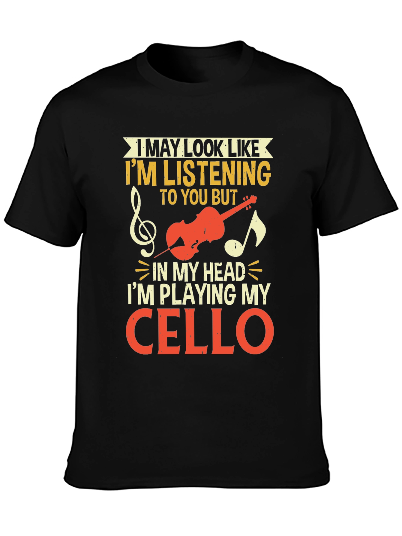 Cello Player T-Shirt: Musician Novelty Tee