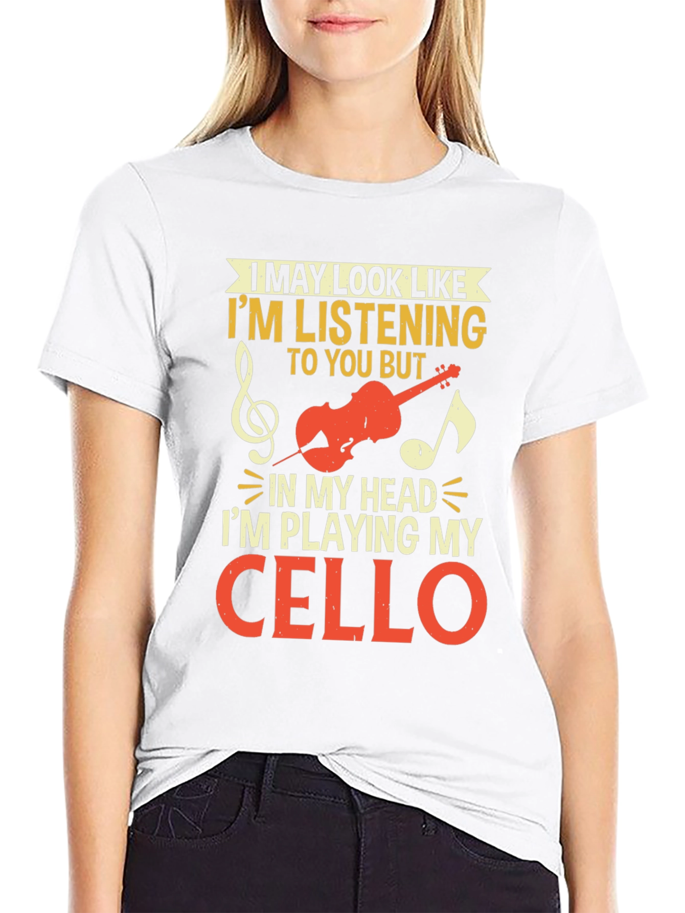 Cello Player T-Shirt: Musician Novelty Tee