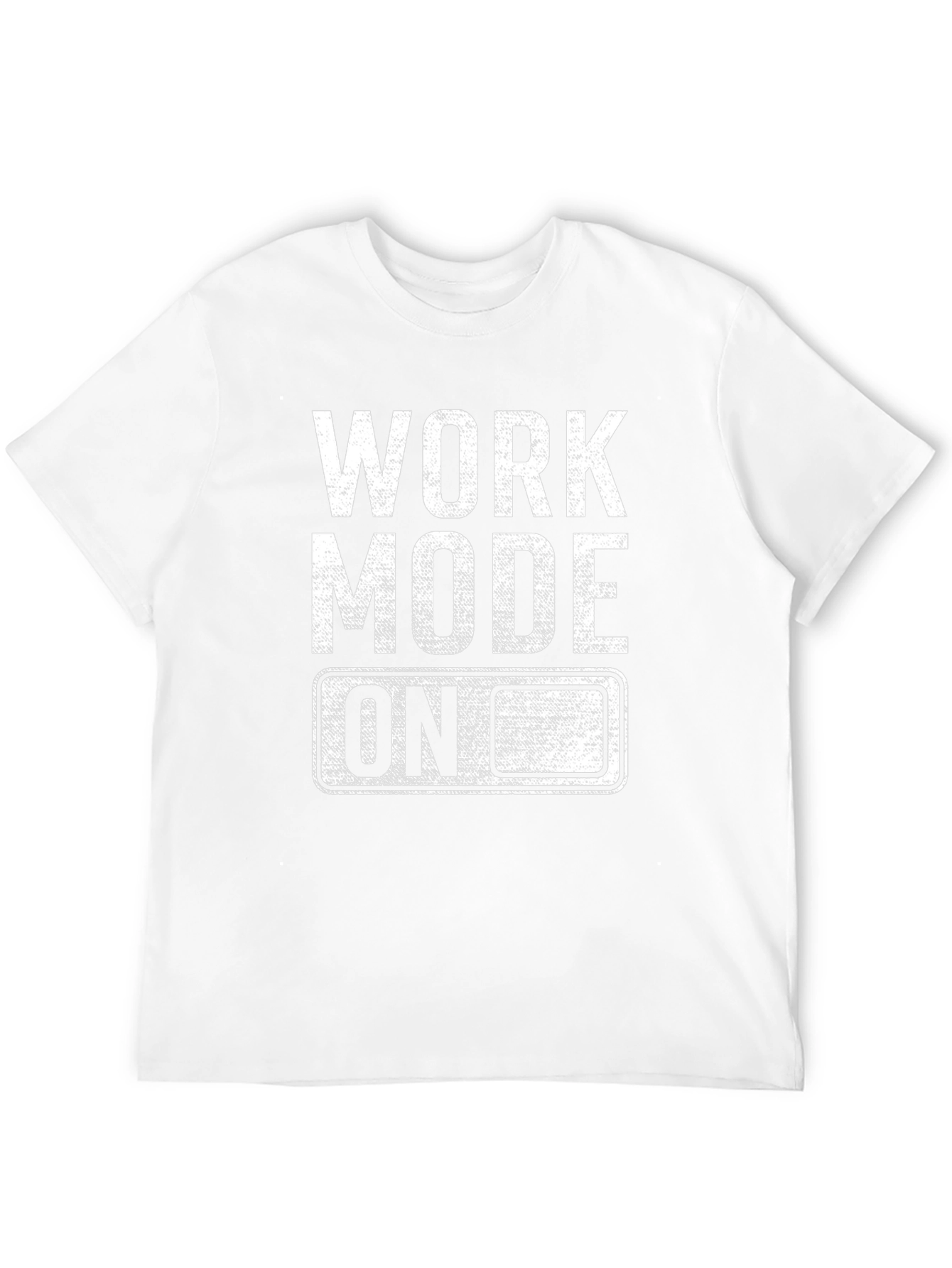 Work Mode On Graphic Tee - Black Cotton