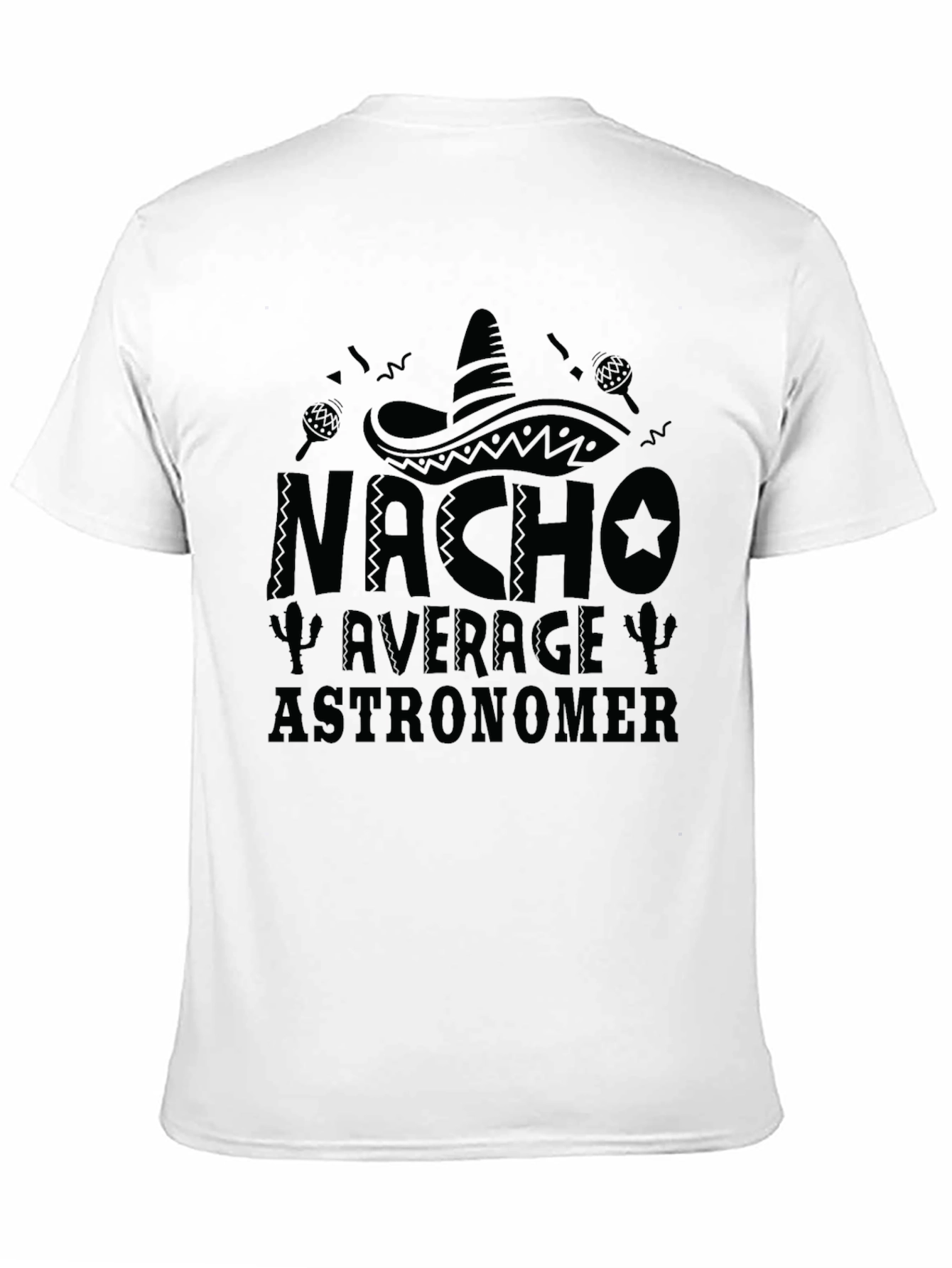 Nacho Average Astronomer Black T-Shirt