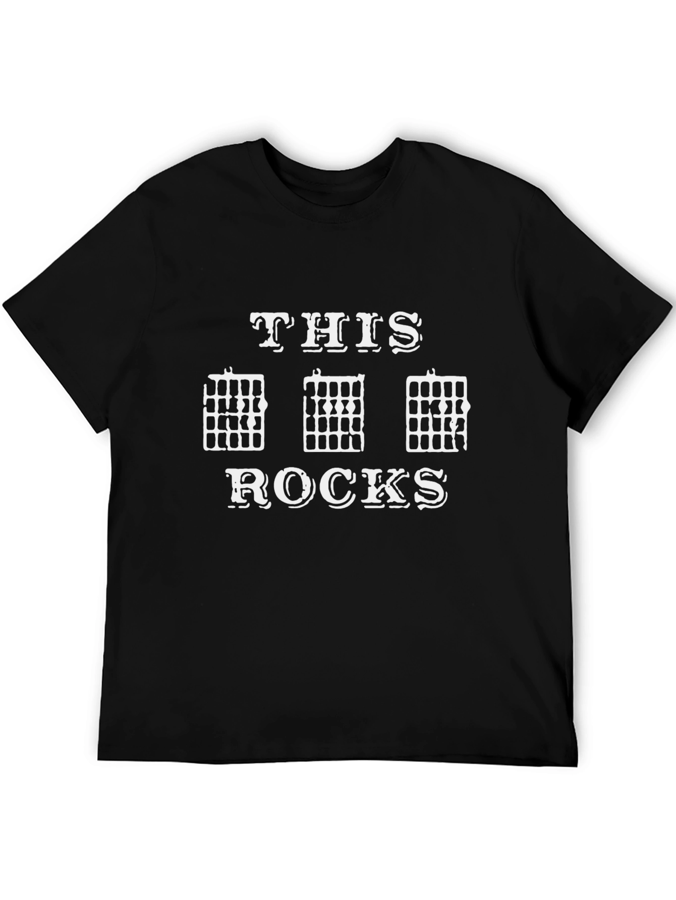 This Guitar Chords Rocks Graphic Black T-Shirt