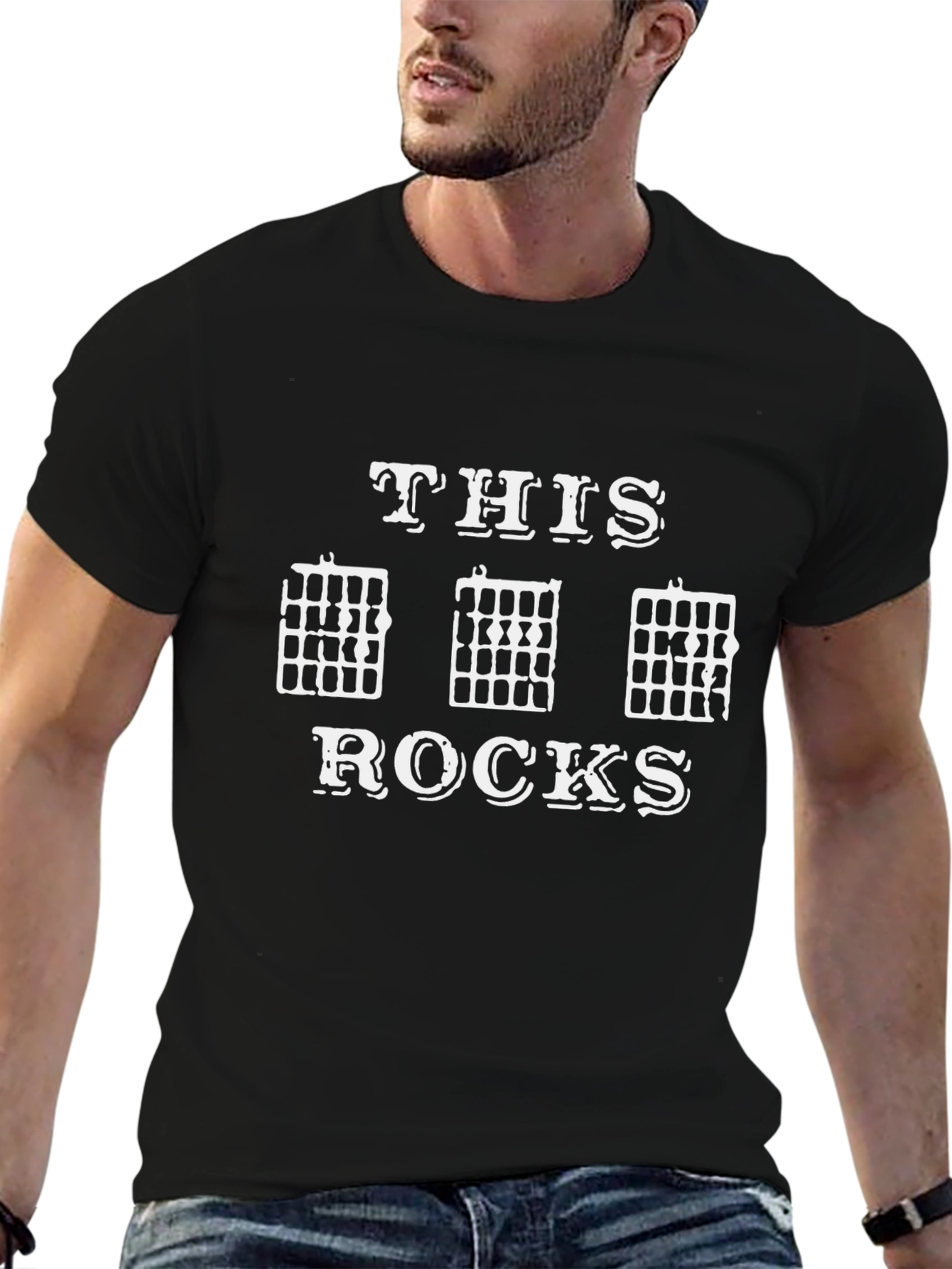 This Guitar Chords Rocks Graphic Black T-Shirt