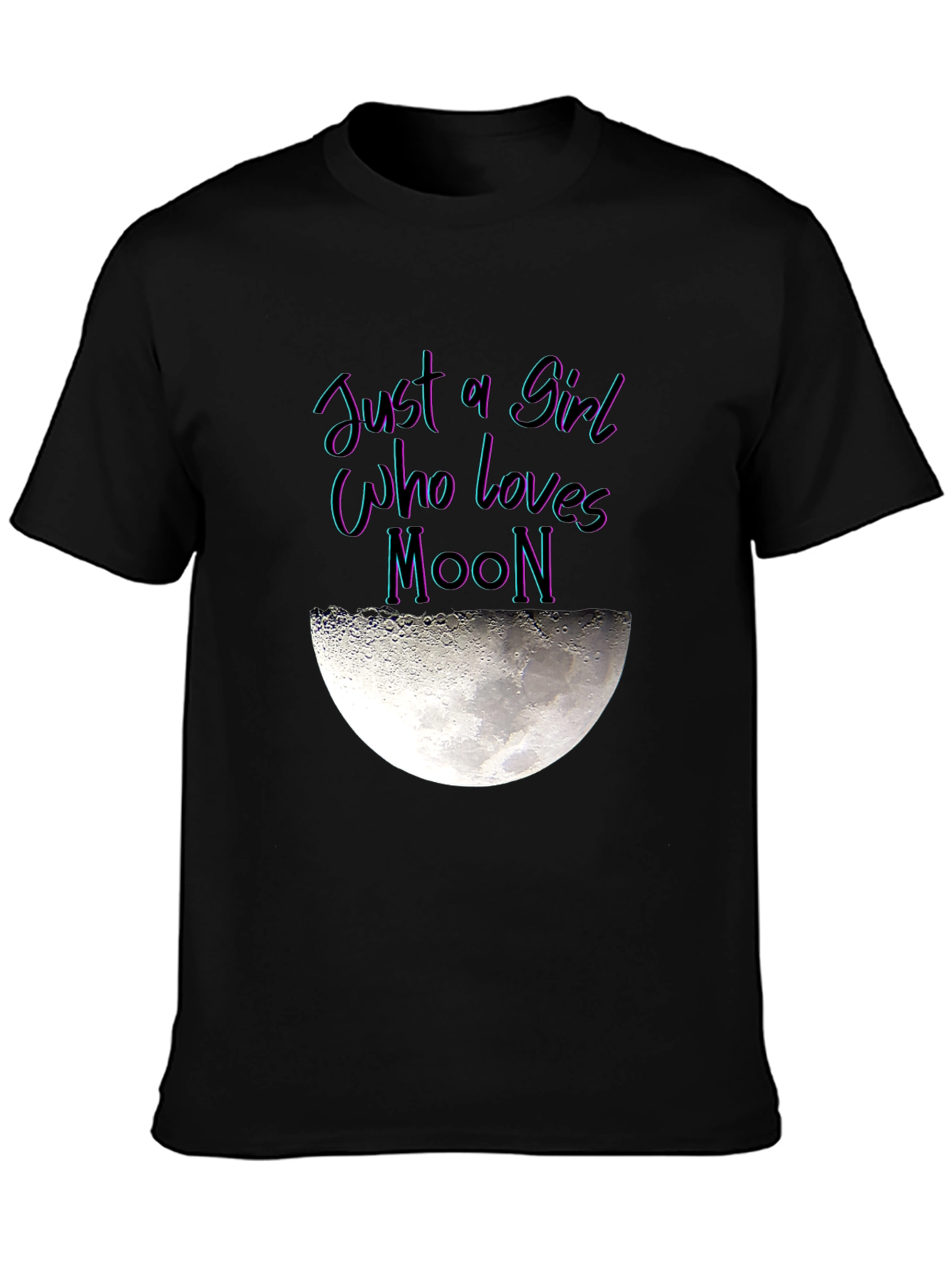 Just a Girl Who Loves Moon Graphic T-Shirt