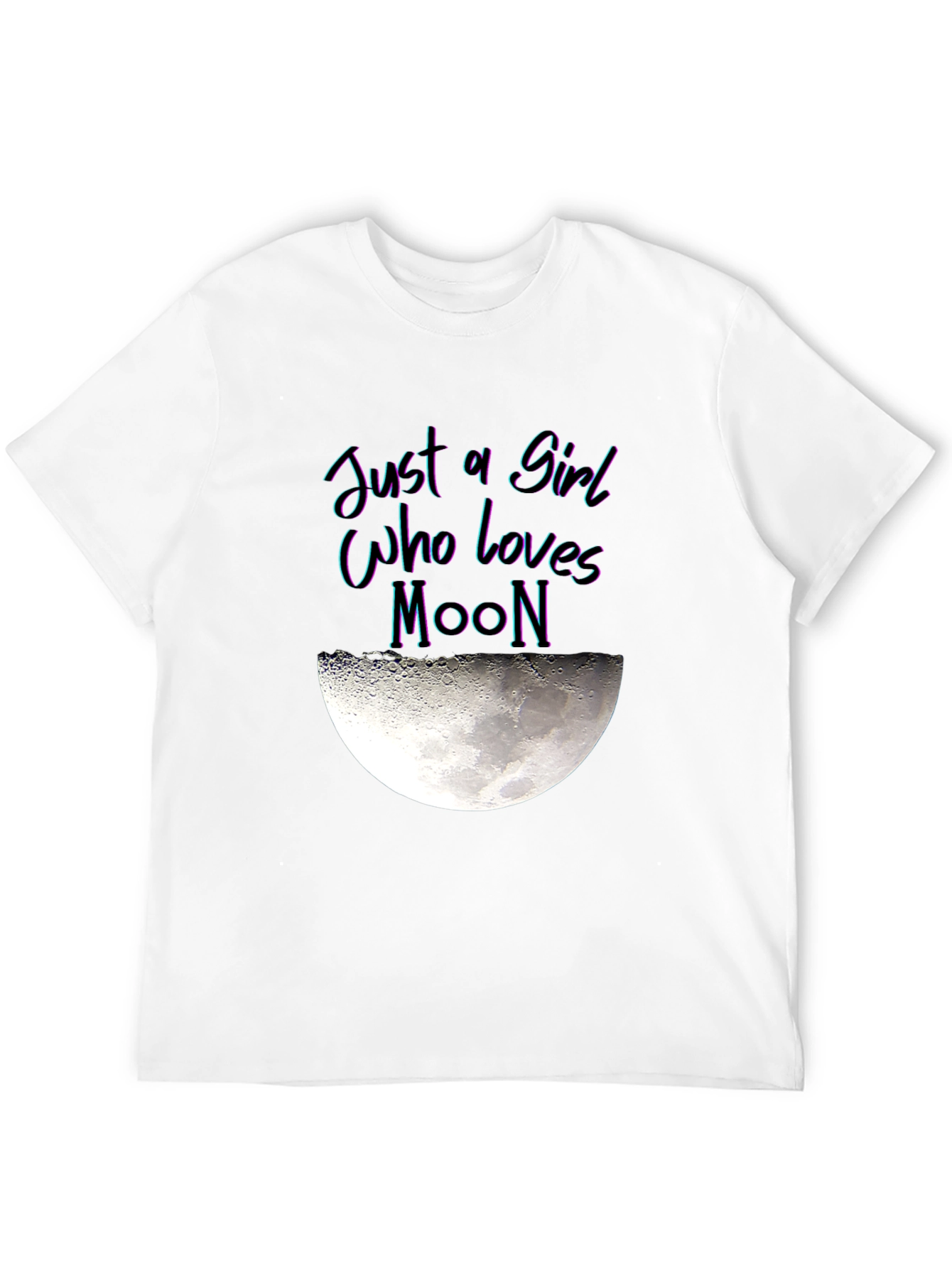 Just a Girl Who Loves Moon Graphic T-Shirt