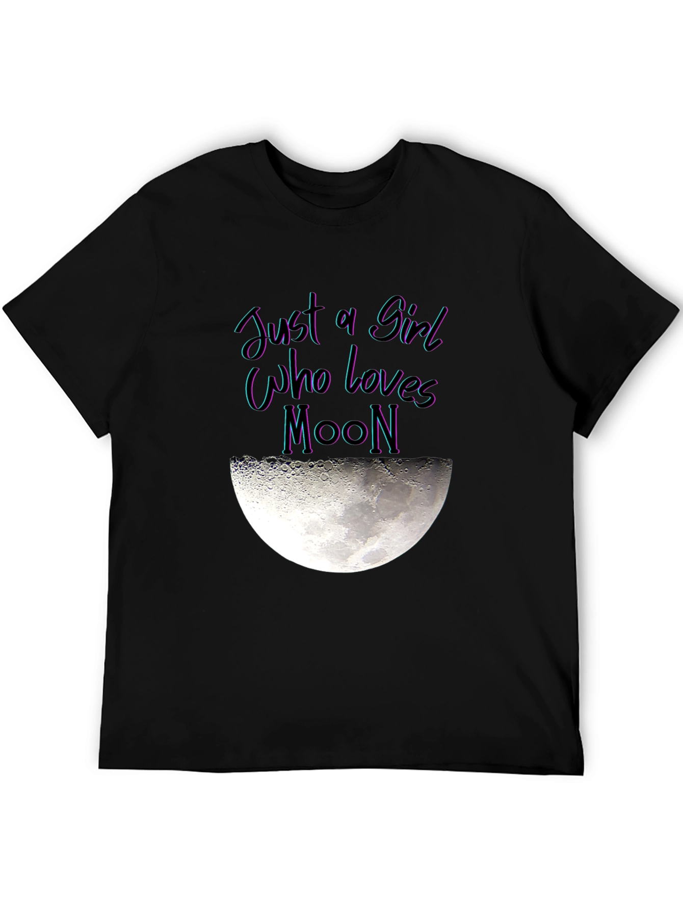 Just a Girl Who Loves Moon Graphic T-Shirt