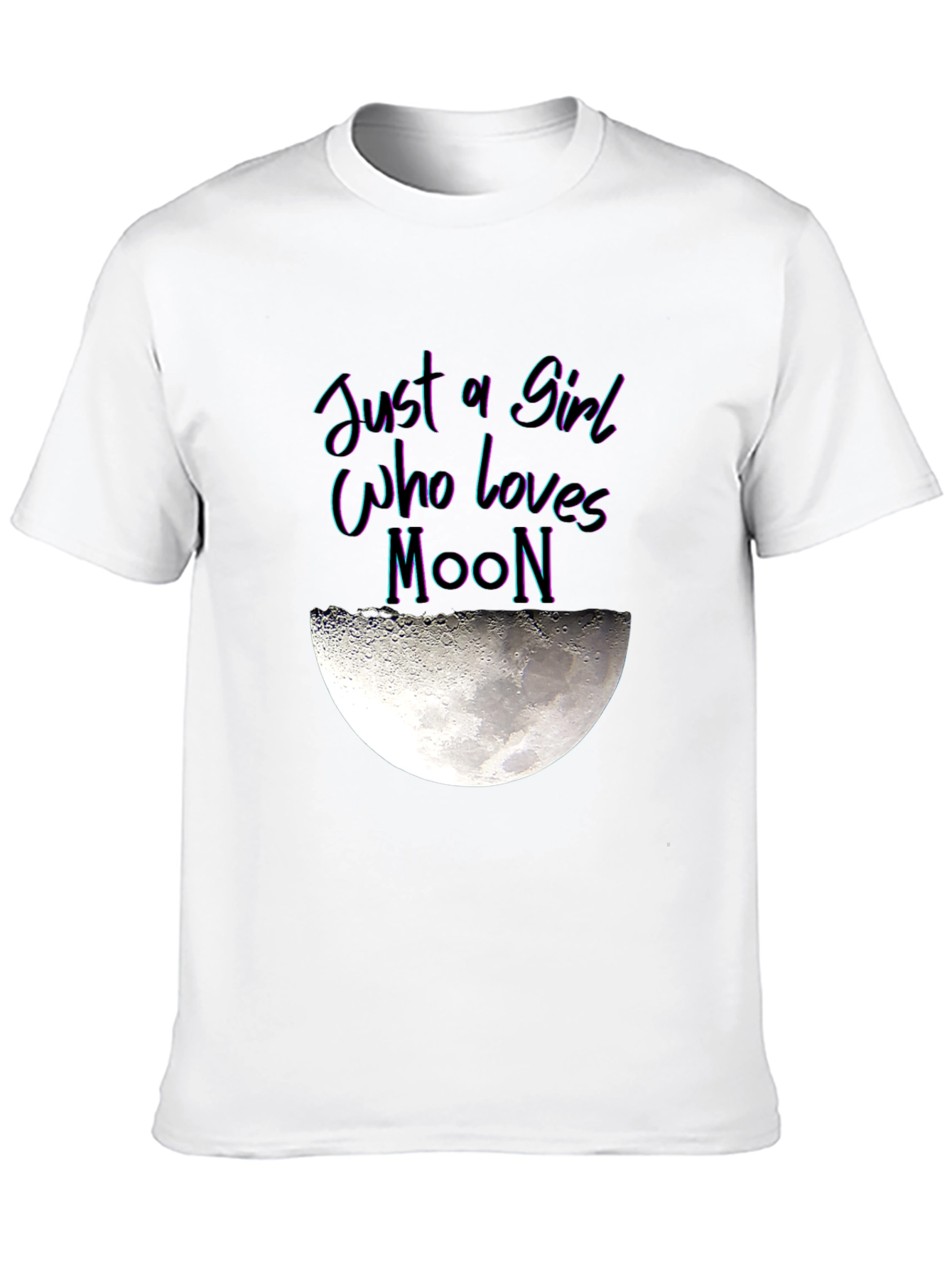 Just a Girl Who Loves Moon Graphic T-Shirt