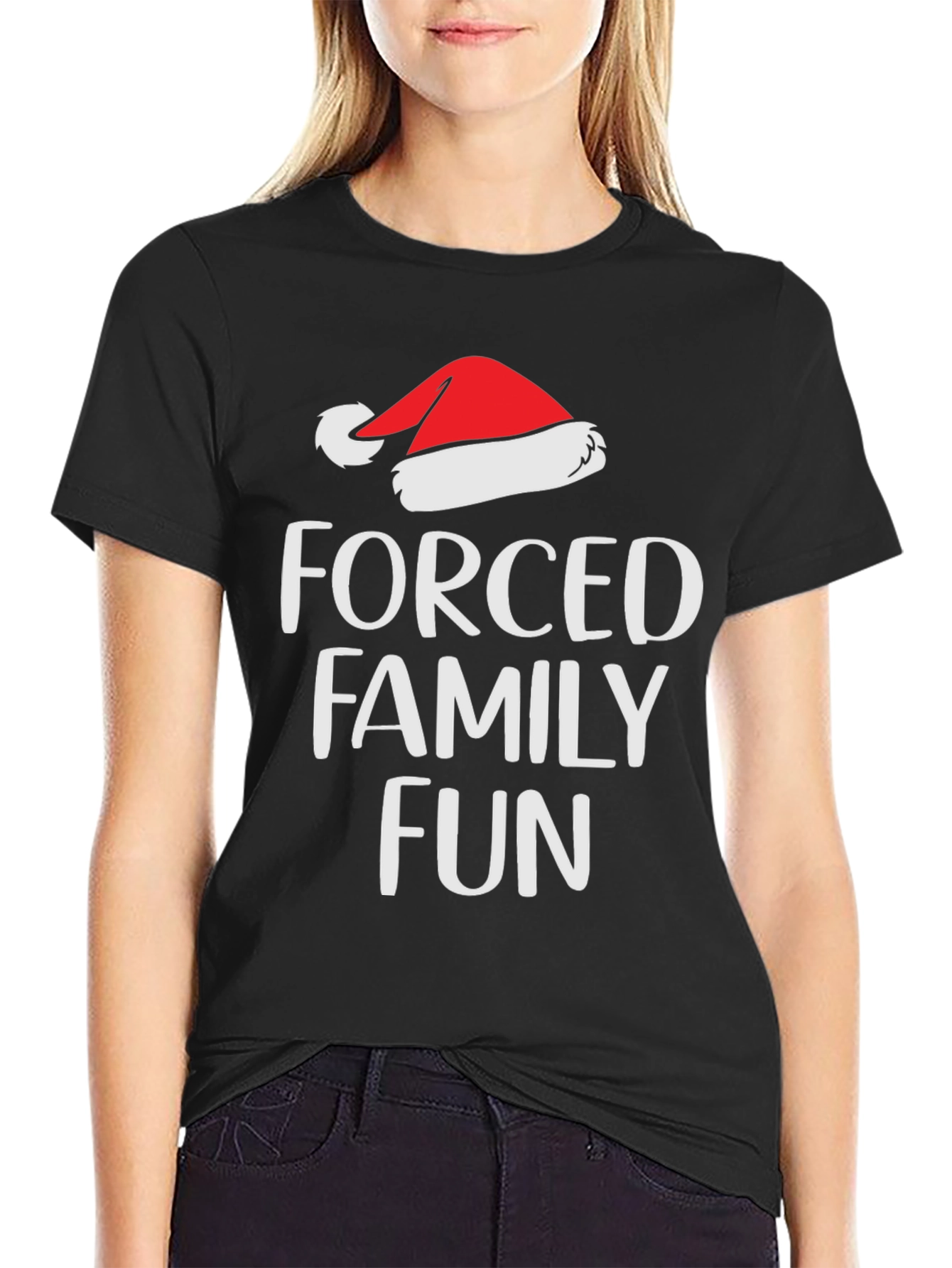 Forced Family Fun Santa Hat T-Shirt