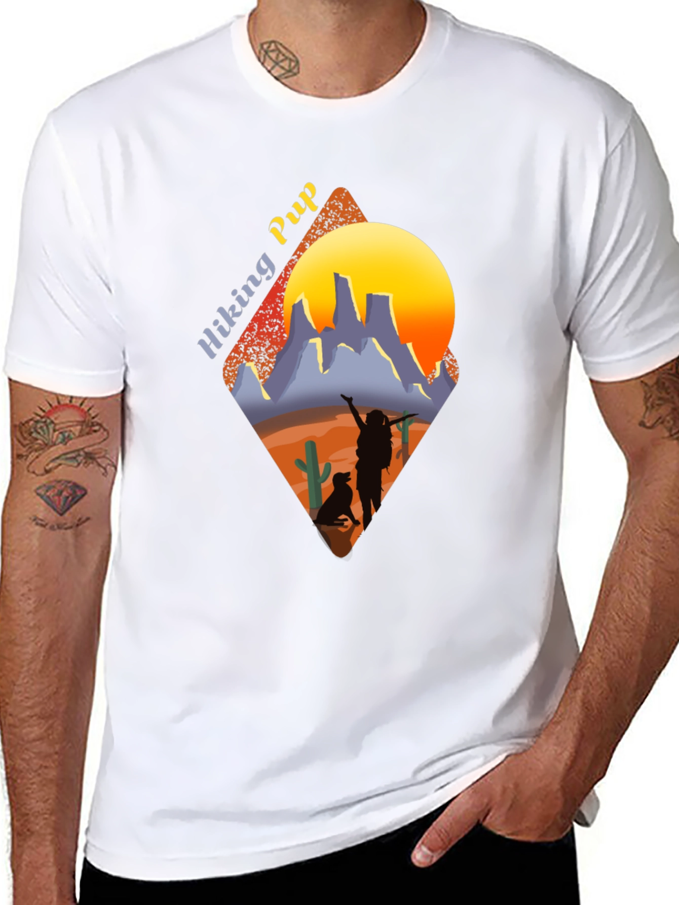 Hiking Pup Graphic Tee - Adventure Awaits!
