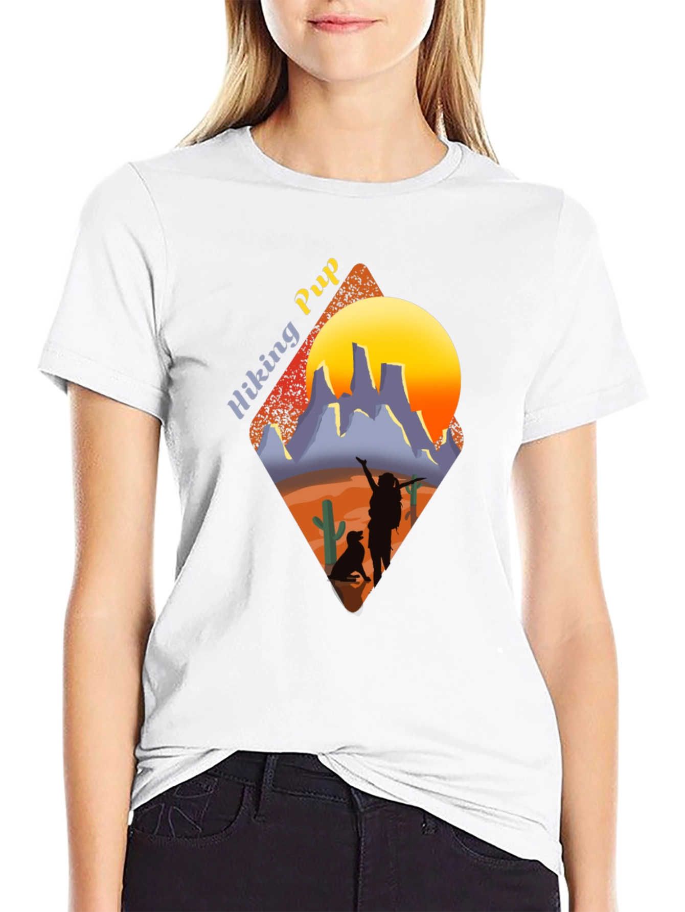 Hiking Pup Graphic Tee - Adventure Awaits!