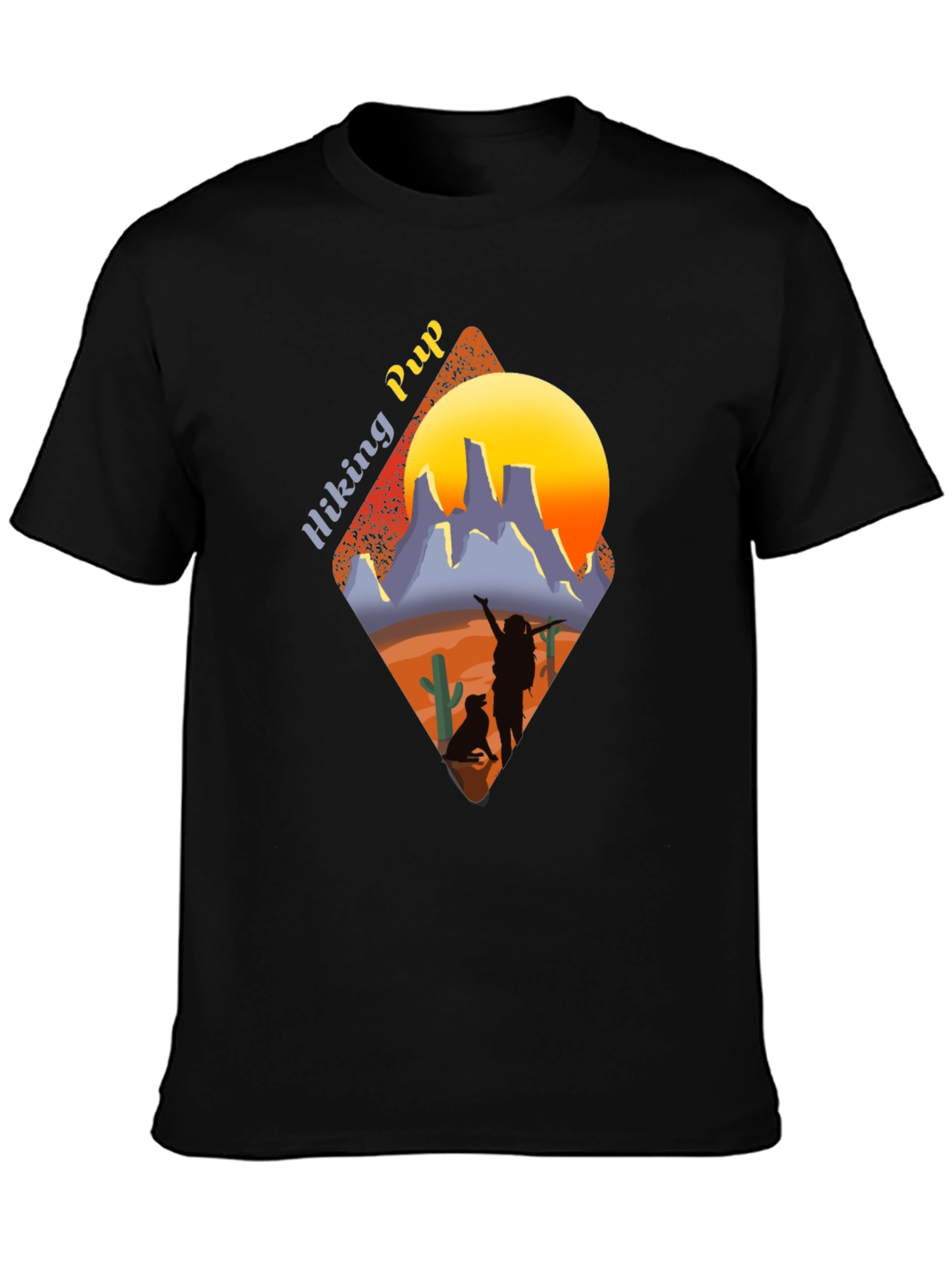 Hiking Pup Graphic Tee - Adventure Awaits!