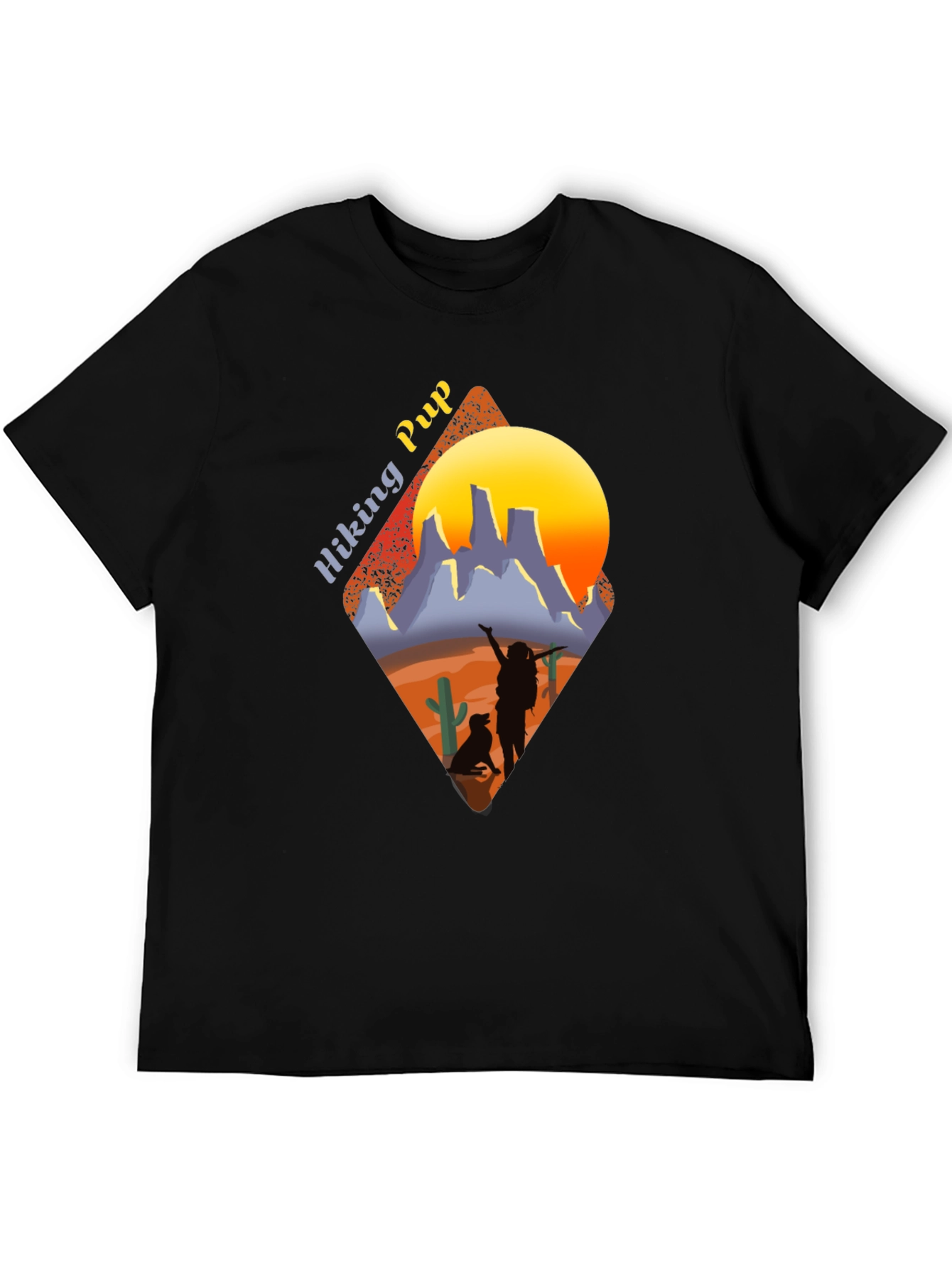 Hiking Pup Graphic Tee - Adventure Awaits!