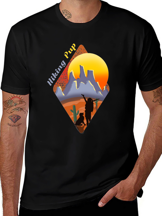 Hiking Pup Graphic Tee - Adventure Awaits!