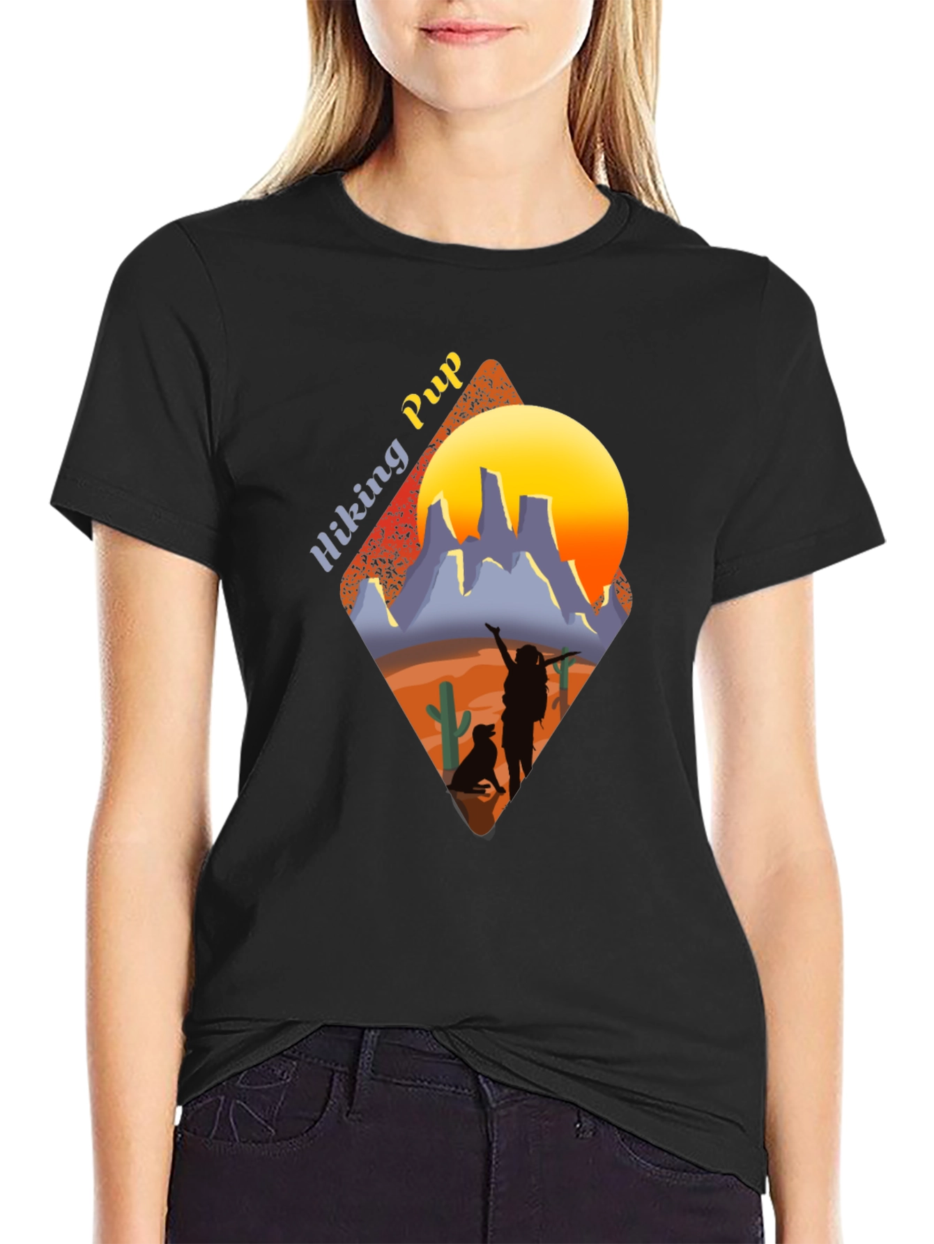 Hiking Pup Graphic Tee - Adventure Awaits!