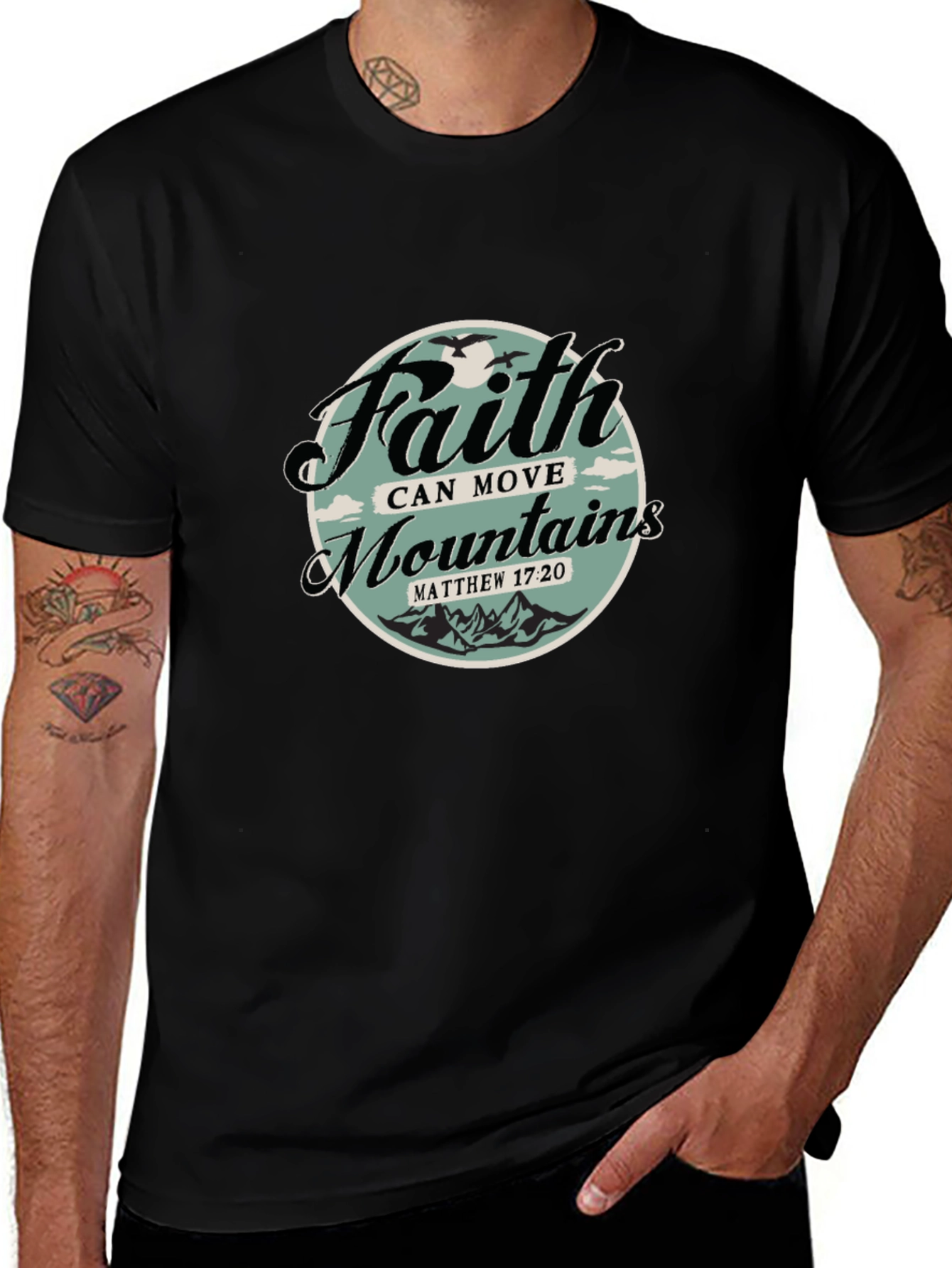 Faith Can Move Mountains Graphic T-Shirt