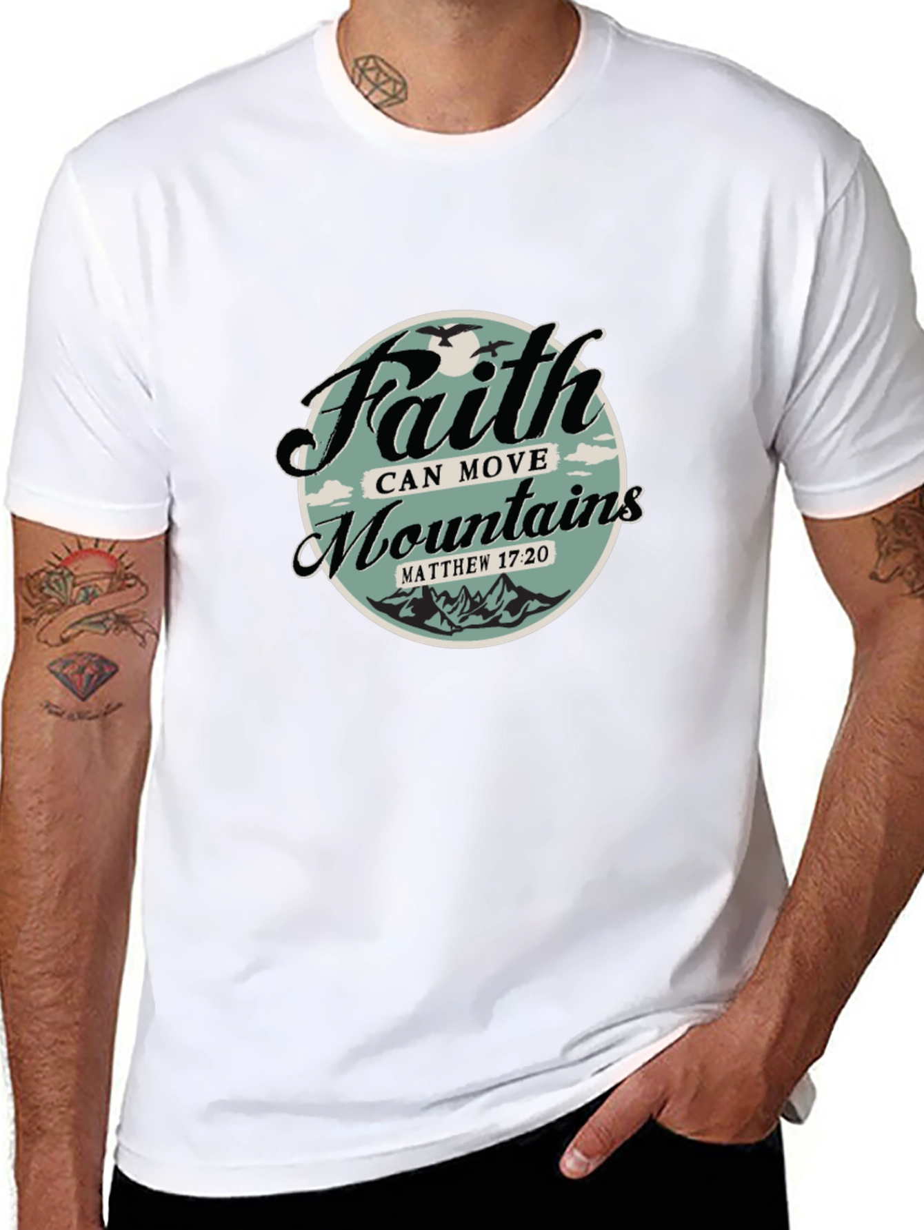 Faith Can Move Mountains Graphic T-Shirt