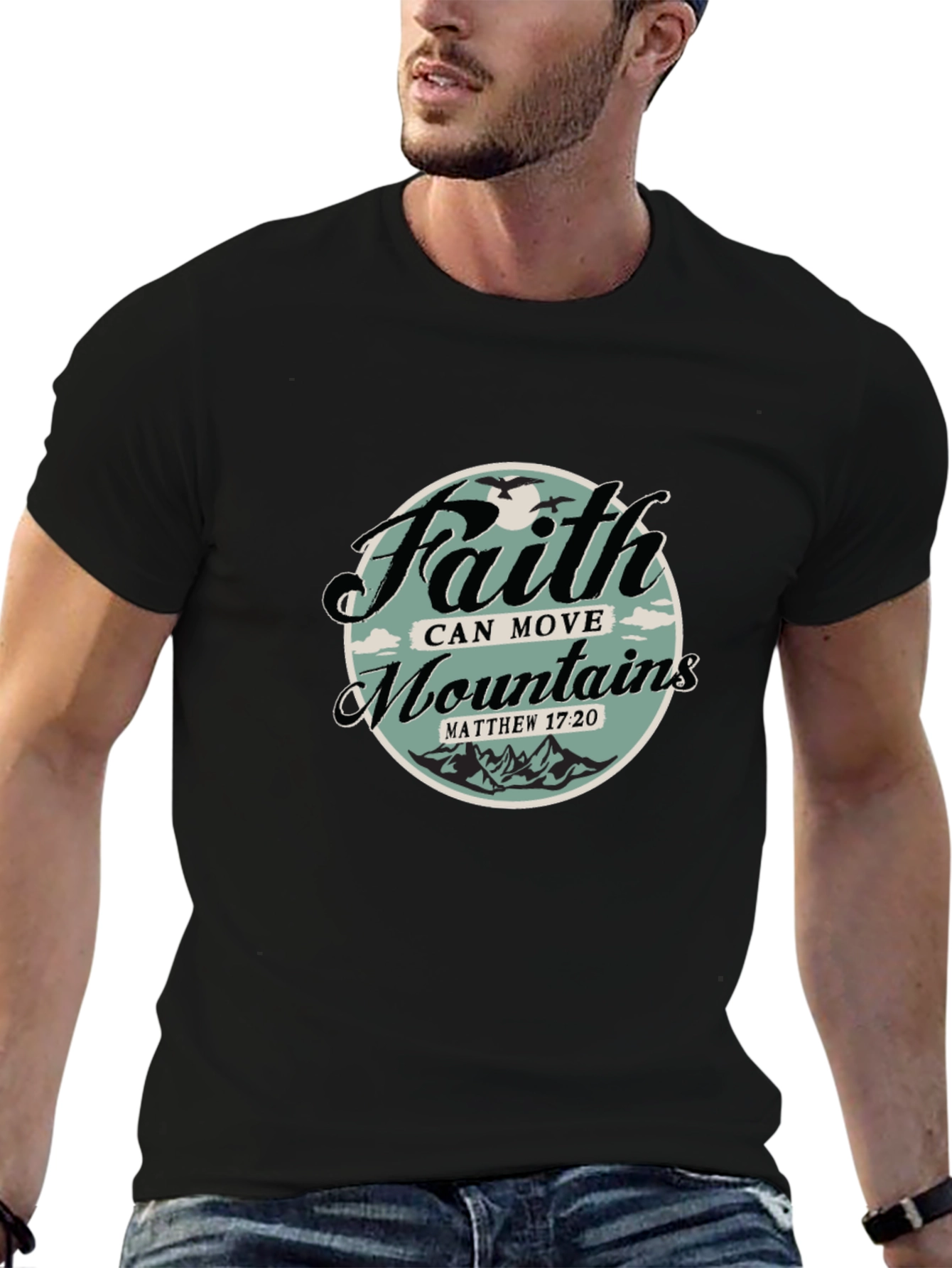 Faith Can Move Mountains Graphic T-Shirt
