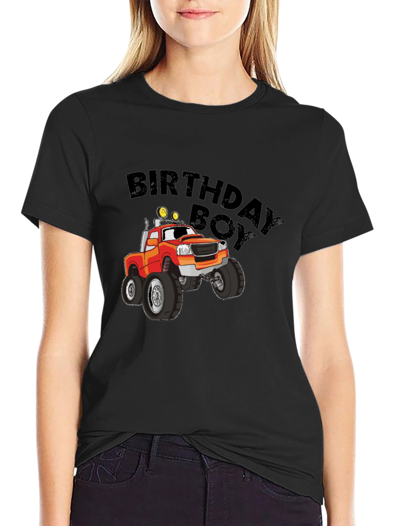 Birthday Boy Monster Truck Graphic Tee