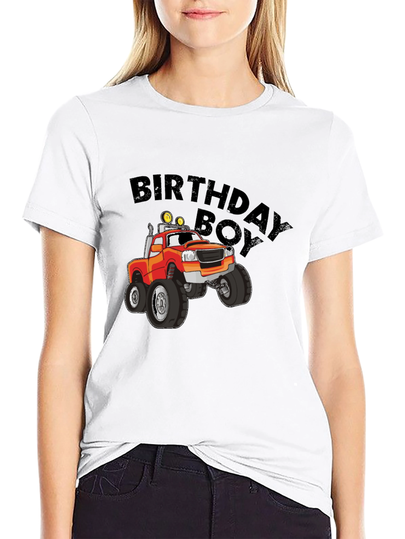 Birthday Boy Monster Truck Graphic Tee
