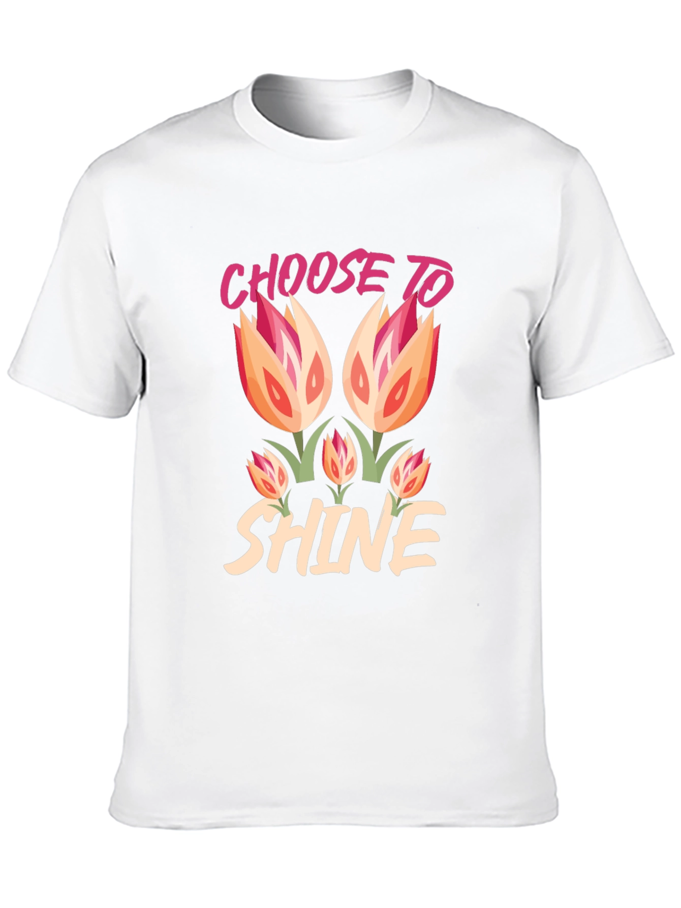 Choose to Shine Graphic Tee - Black Cotton Blend