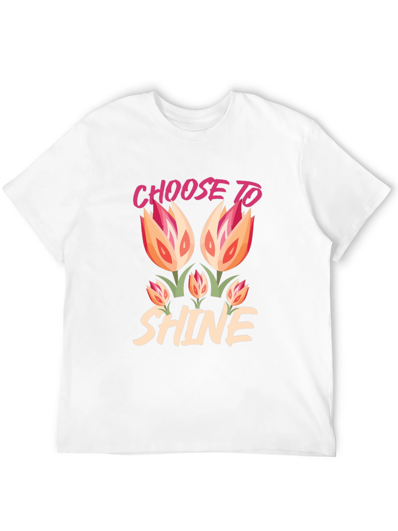 Choose to Shine Graphic Tee - Black Cotton Blend