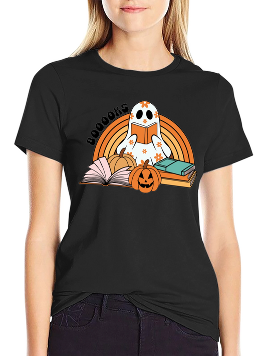 Booooks! Halloween Ghost Reader T-Shirt