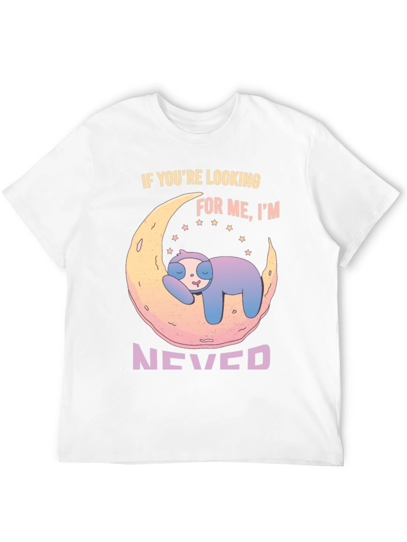 Lazy Sloth Moon Graphic Tee - Never Found!
