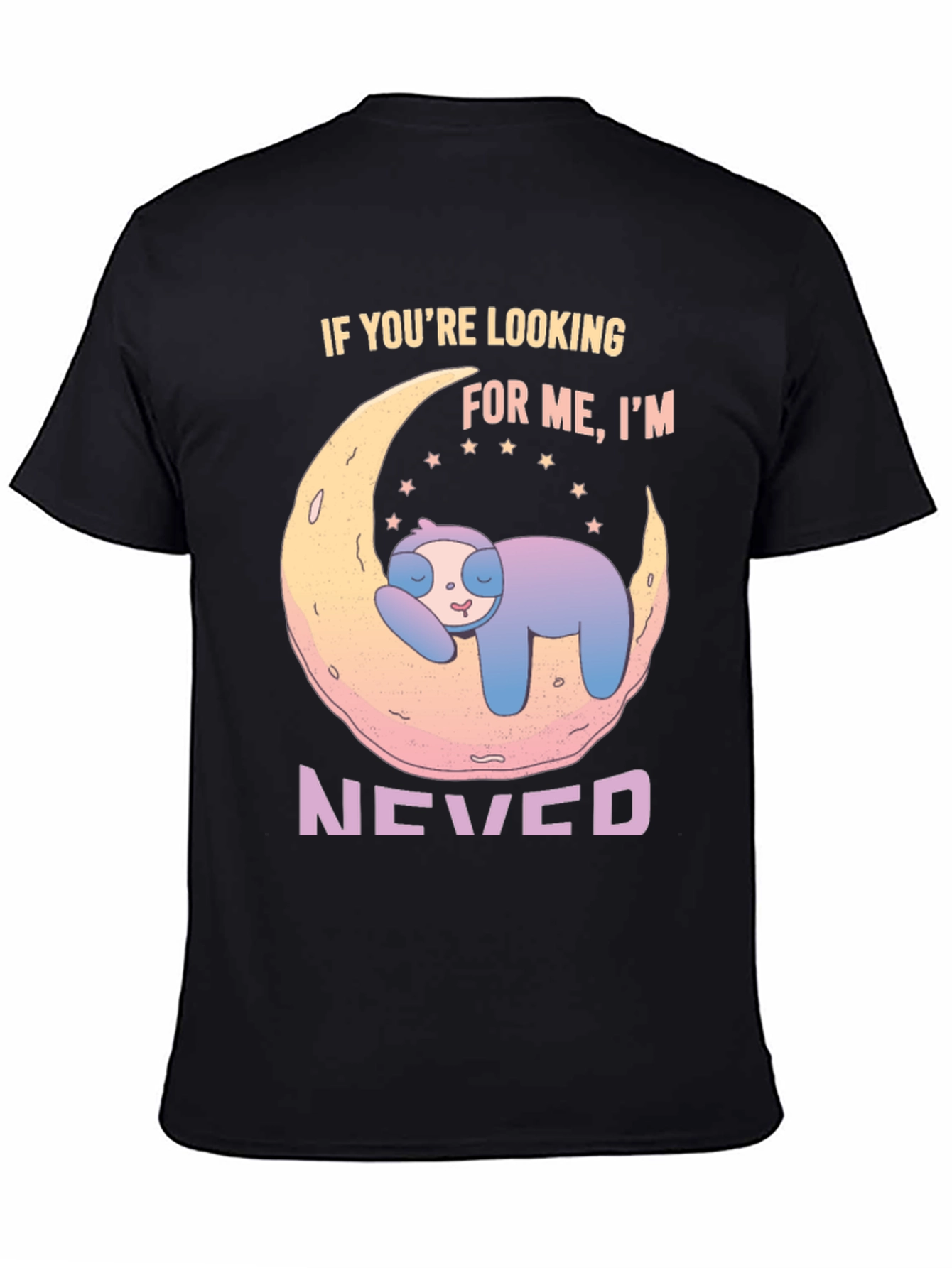 Lazy Sloth Moon Graphic Tee - Never Found!