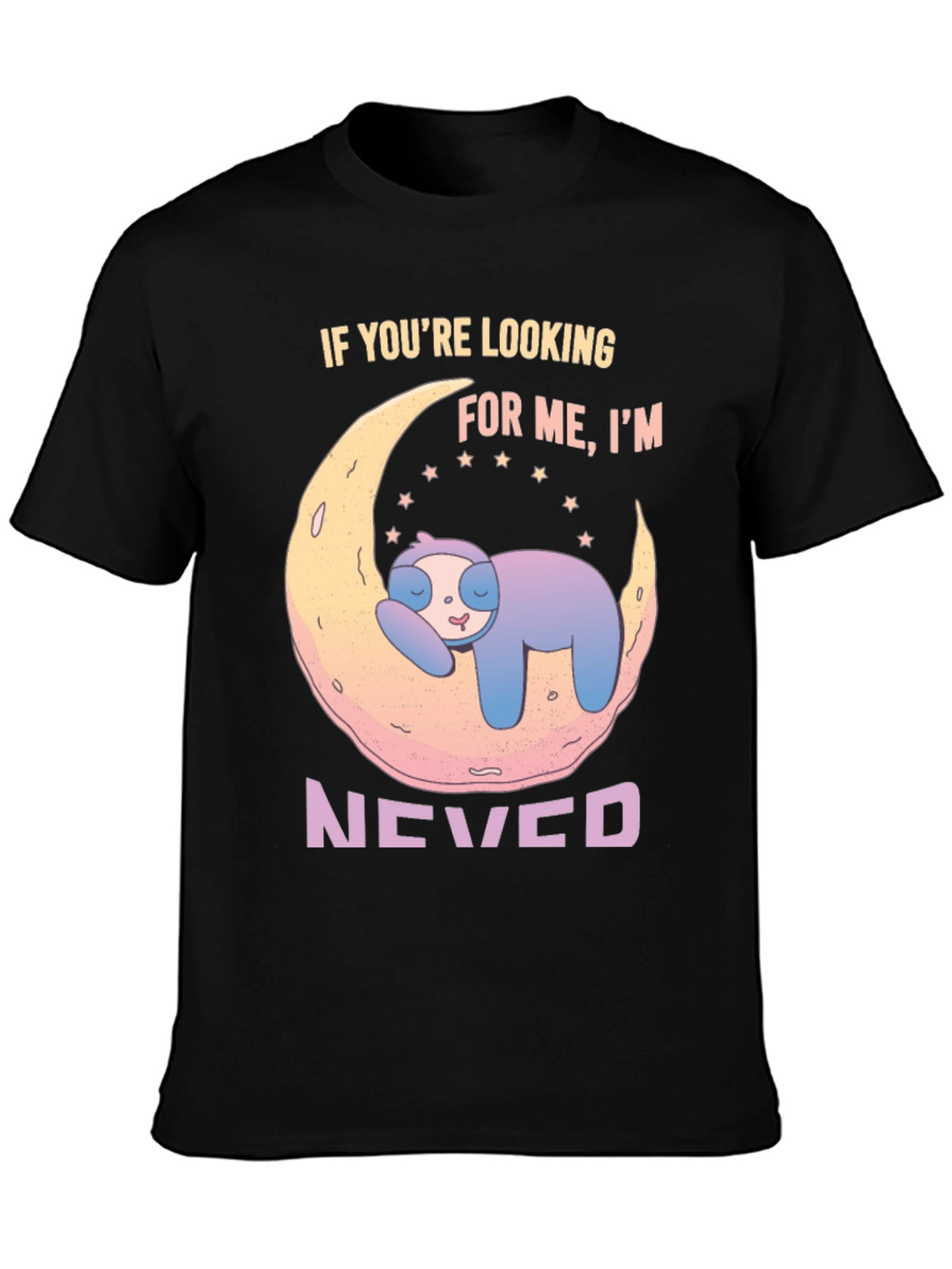 Lazy Sloth Moon Graphic Tee - Never Found!