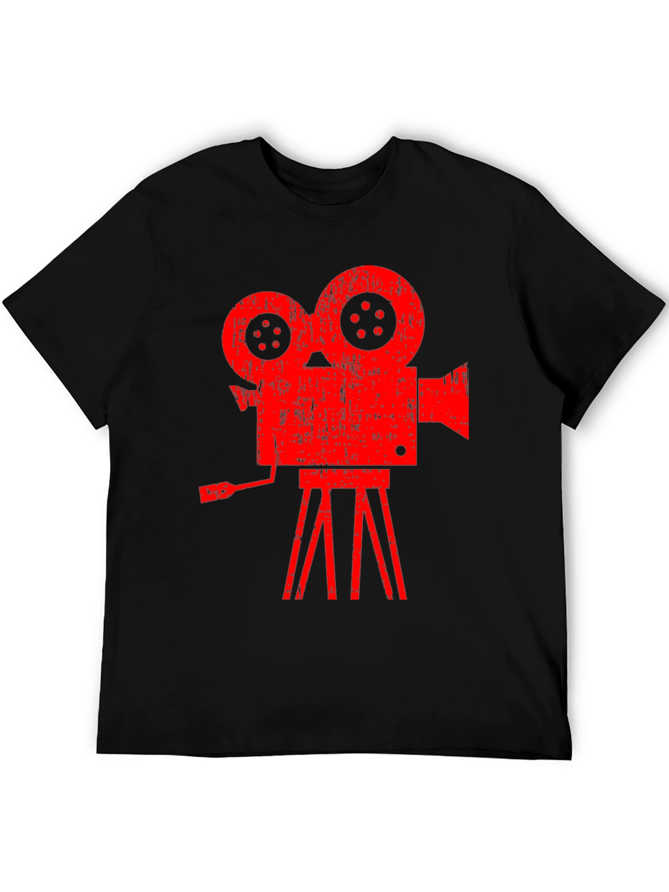 Retro Movie Camera Graphic T-Shirt